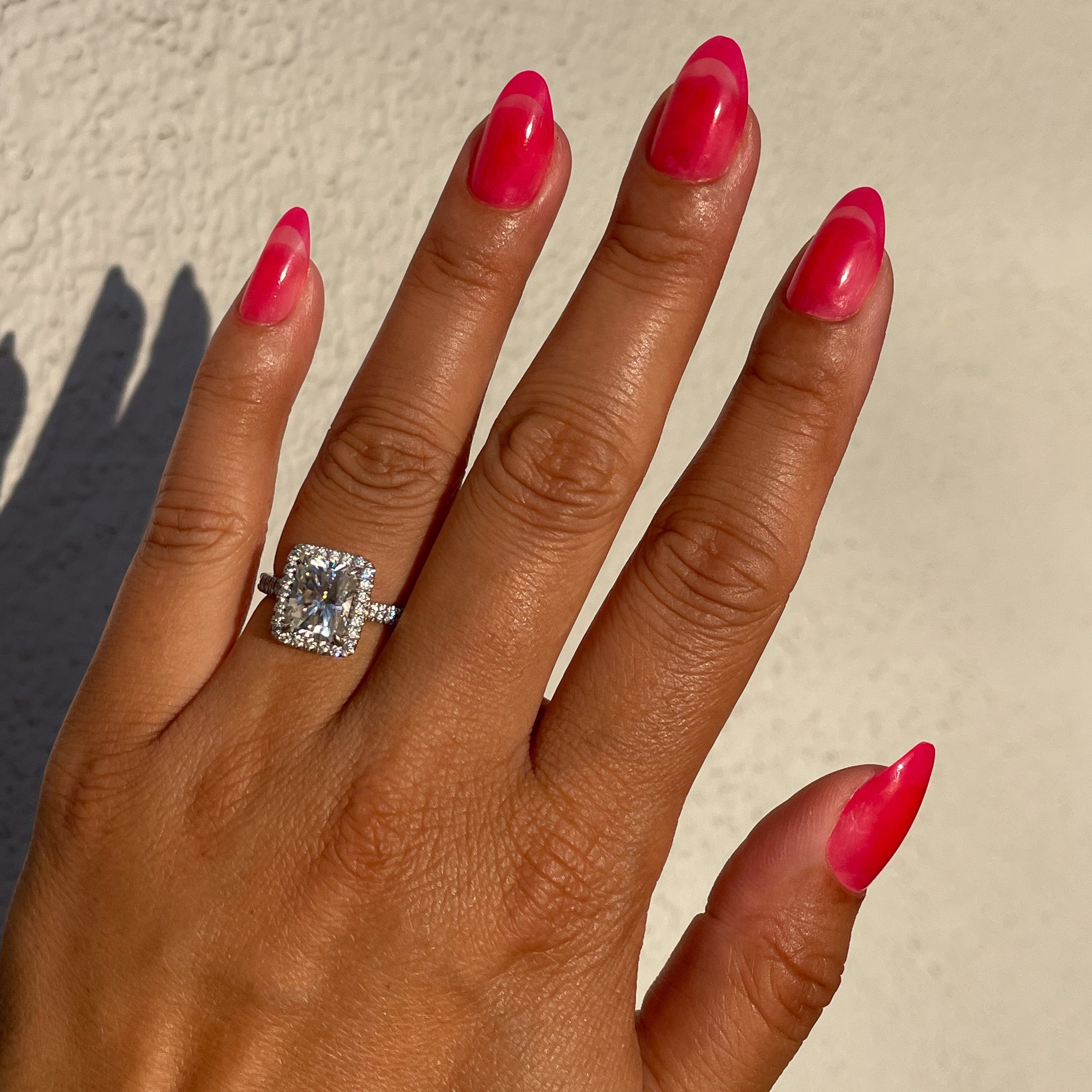 Double Pink Jelly French - Press-On | Medium | Almond、mySite、solidvoid