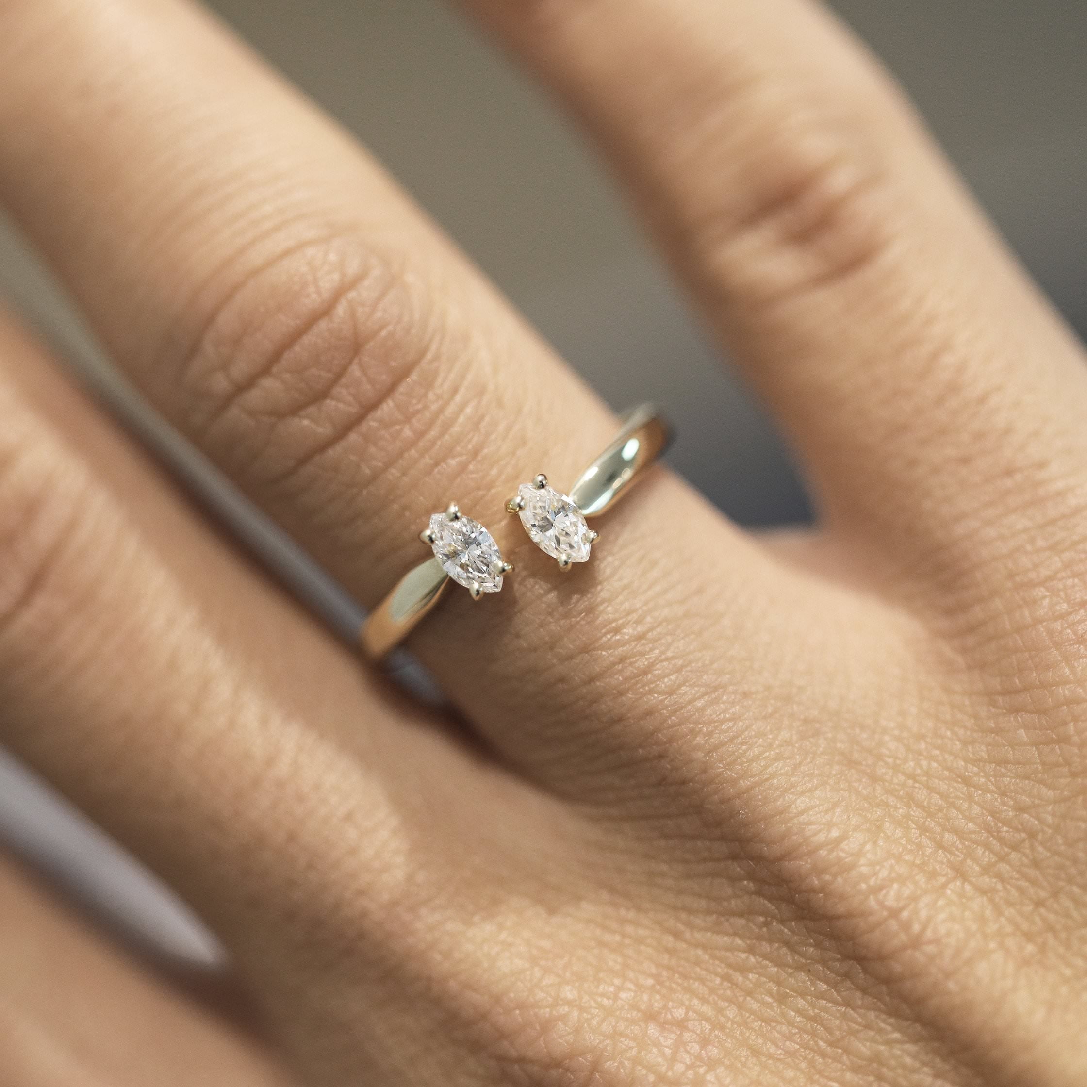 Celine Lab Grown Fashion Ring (0.36 Carat) -18K Yellow Gold、mySite、hinf8tx79