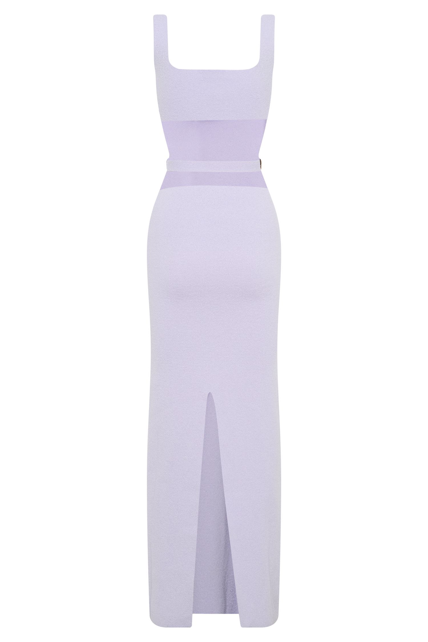 Alysanne Cut Out Knit Maxi Dress - Lilac、mySite、solidvoid