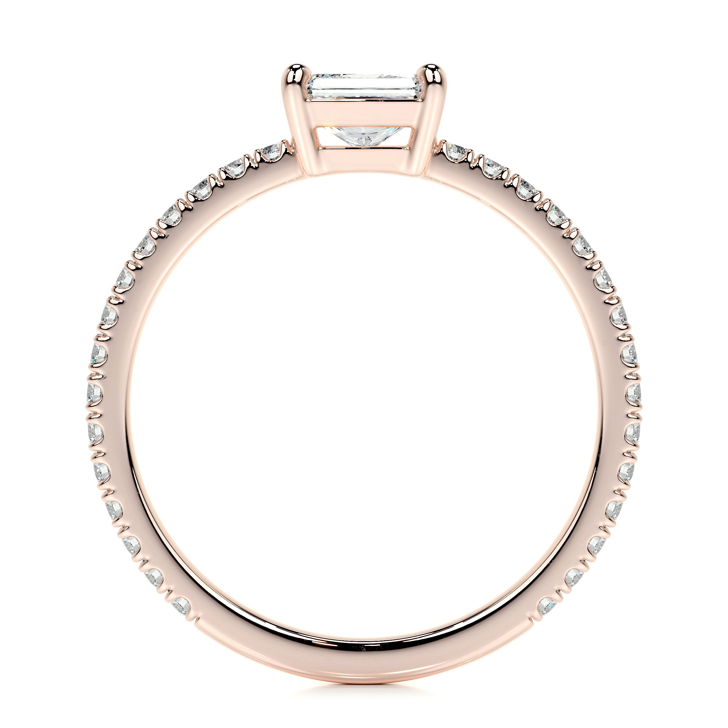 Chloe Oval Lab Grown Stacking Ring (0.55 Carat) -14K Rose Gold、mySite、hinf8tx79