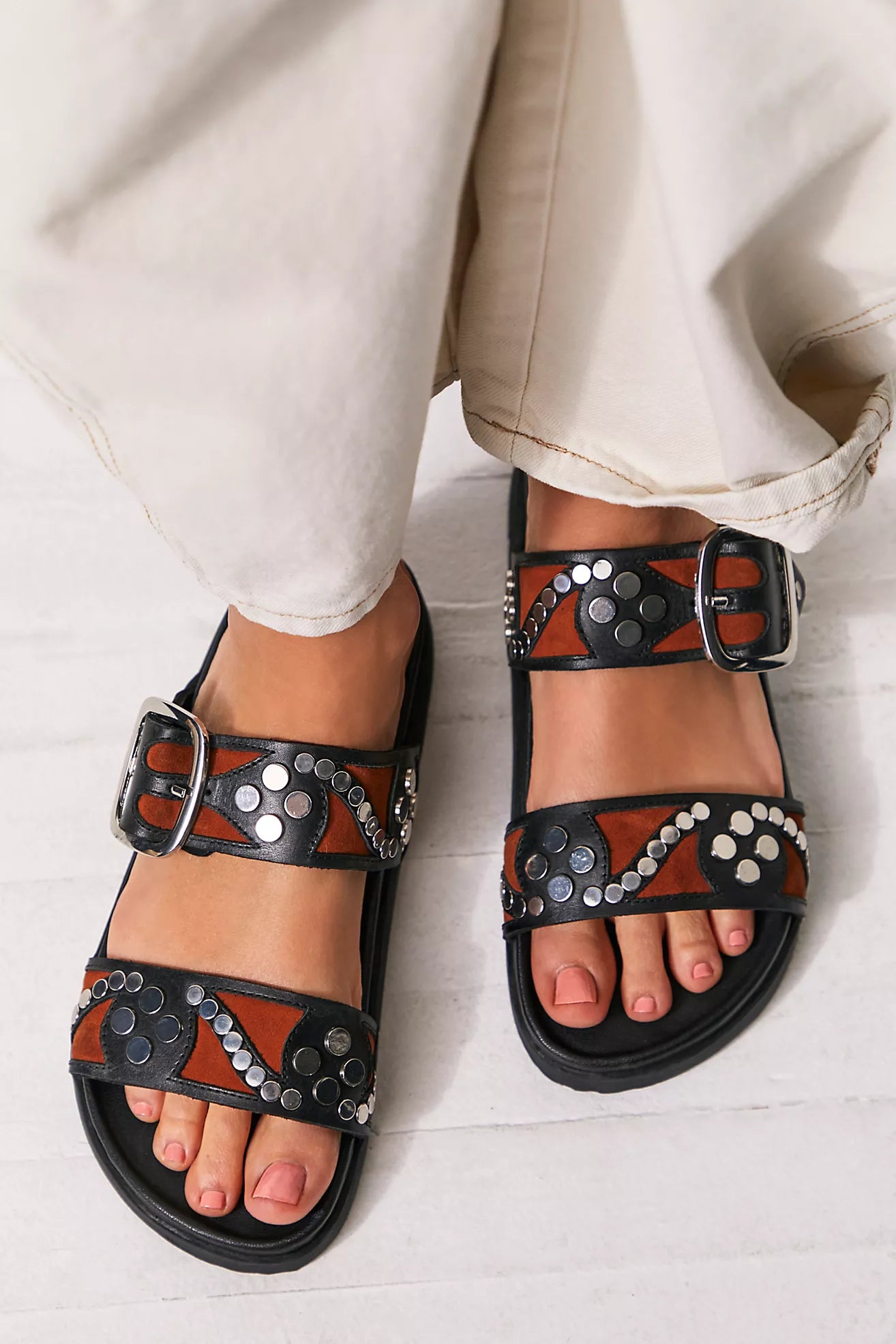 Free People Revelry Studded Sandal、mySite、garagedoors4me
