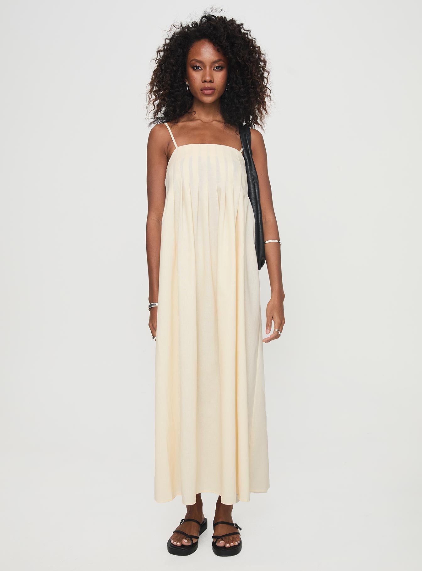 Frankye Maxi Dress Cream、mySite、solidvoid