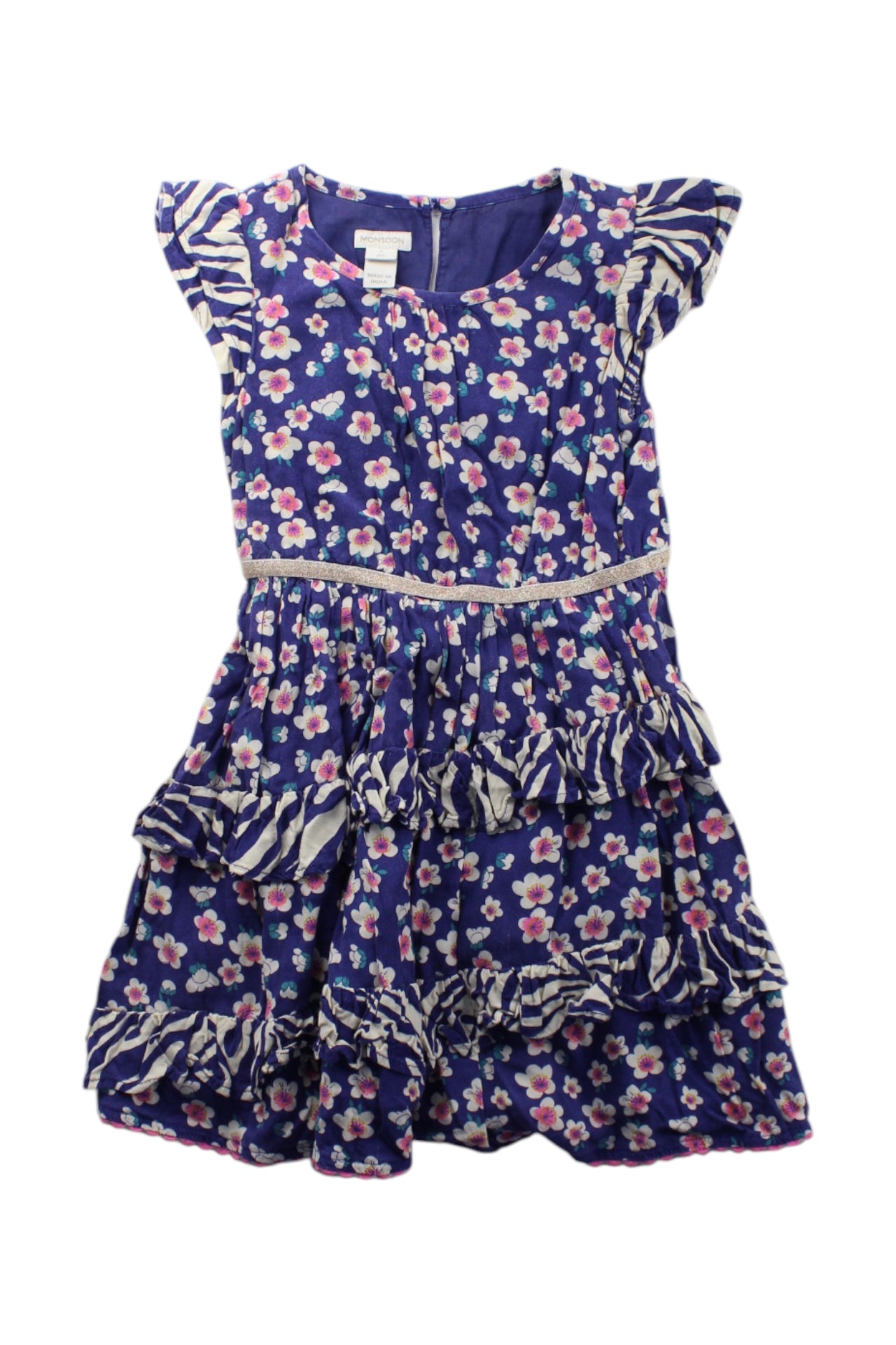 Monsoon Floral Ruffle Dress - 4T、mySite、g9winljtr