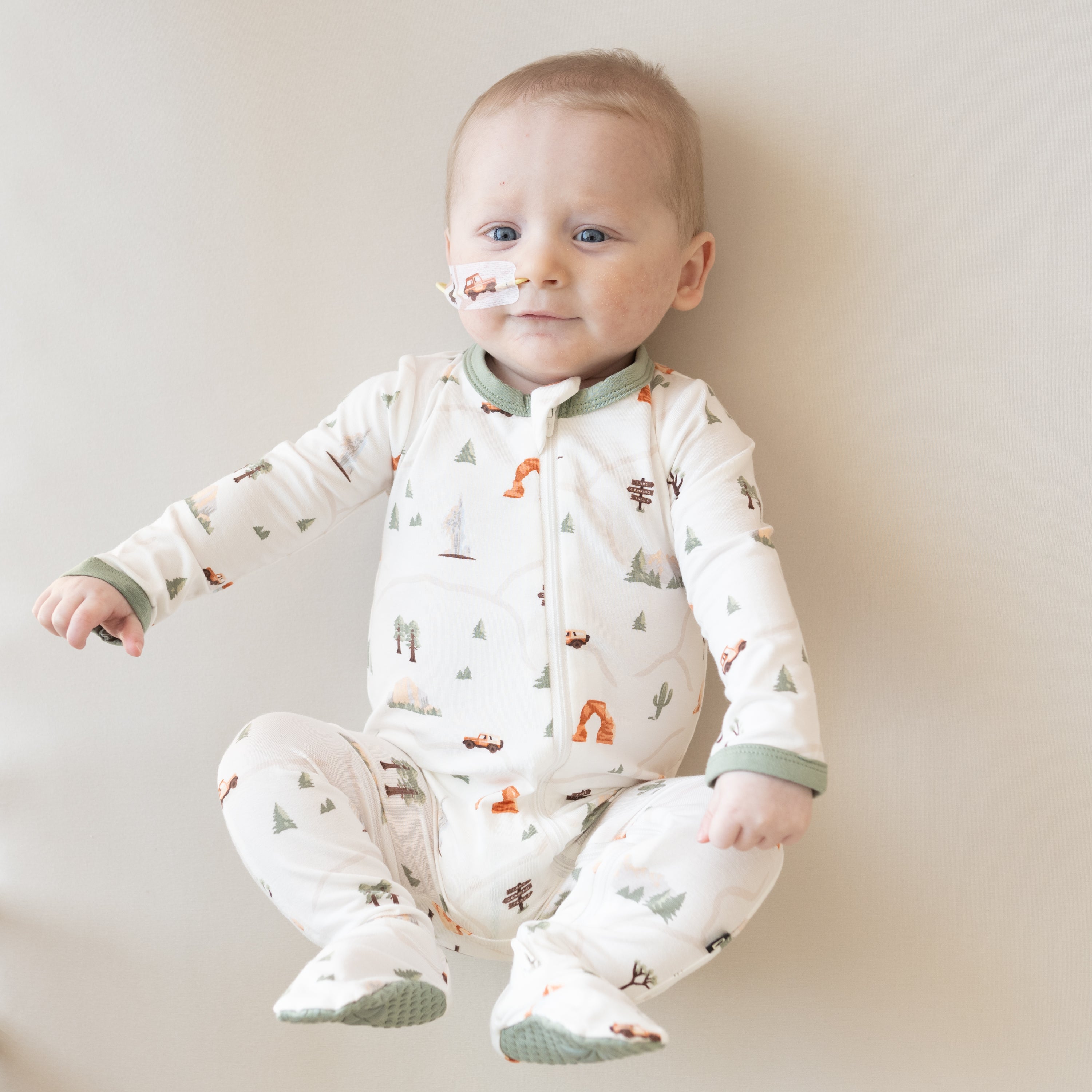  Zippered Footie in Road Trip、mySite、layawaytickets