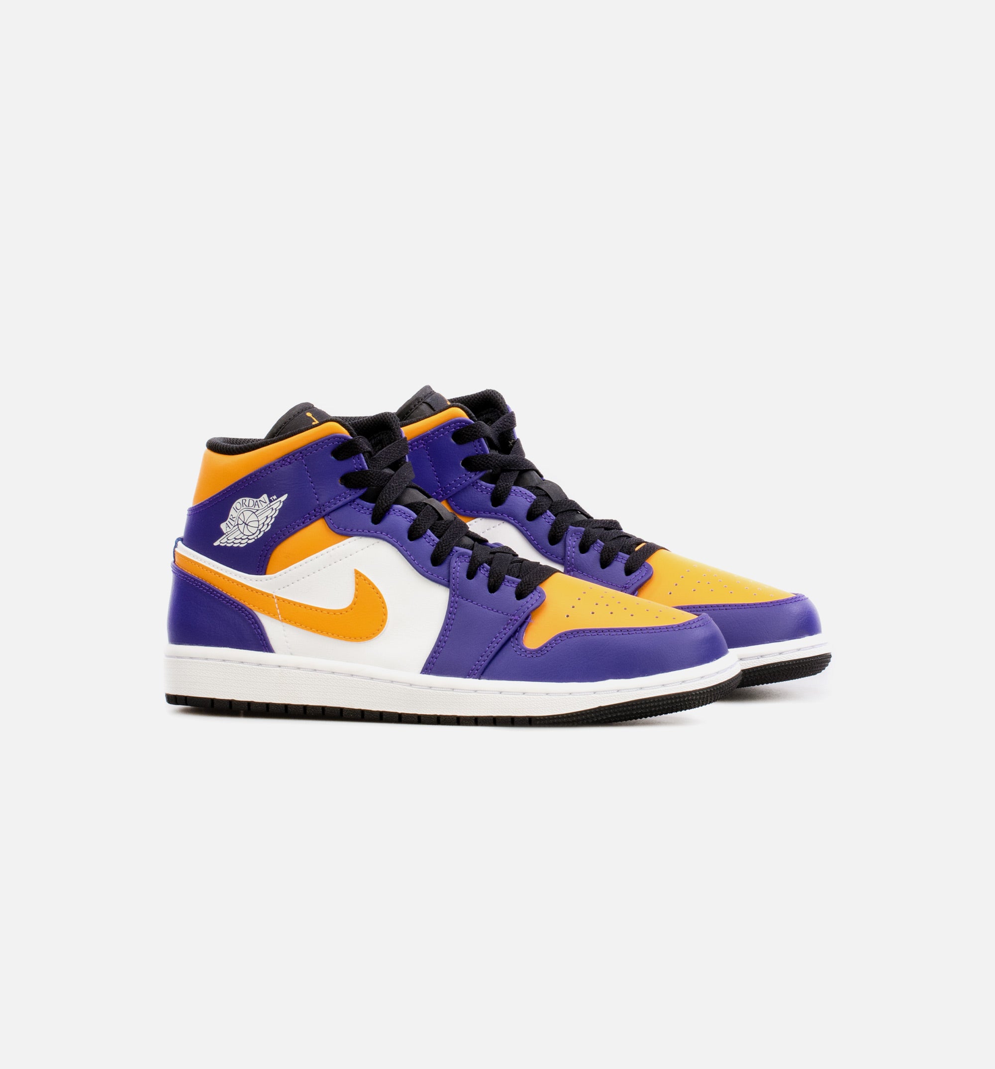 Air Jordan 1 Mid Mens Lifestyle Shoe - Yellow/Purple、mySite、dreamappss