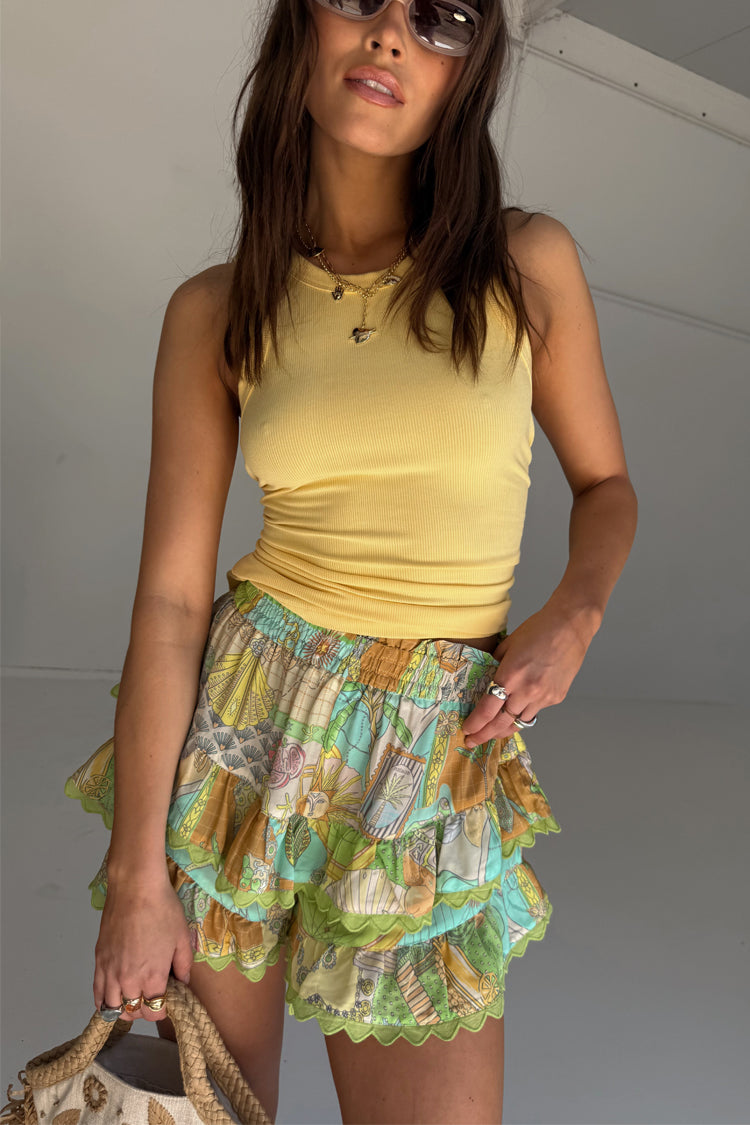 Isla Ruffle Shorts、mySite、solidvoid