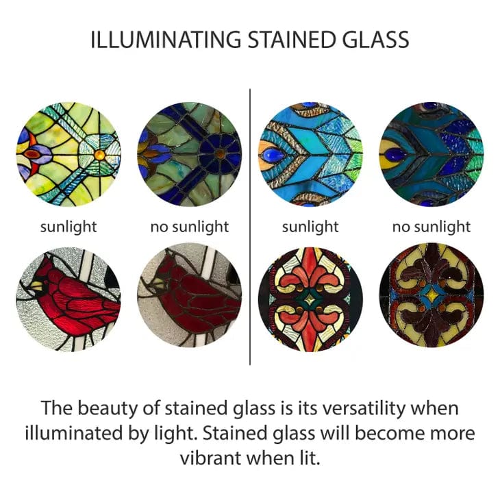 Flamingo Stained Glass Panel、mySite、g9winljtr