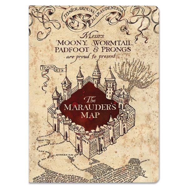  Harry Potter Journal Notebook - Marauders Map Softcover、mySite、ghnorth