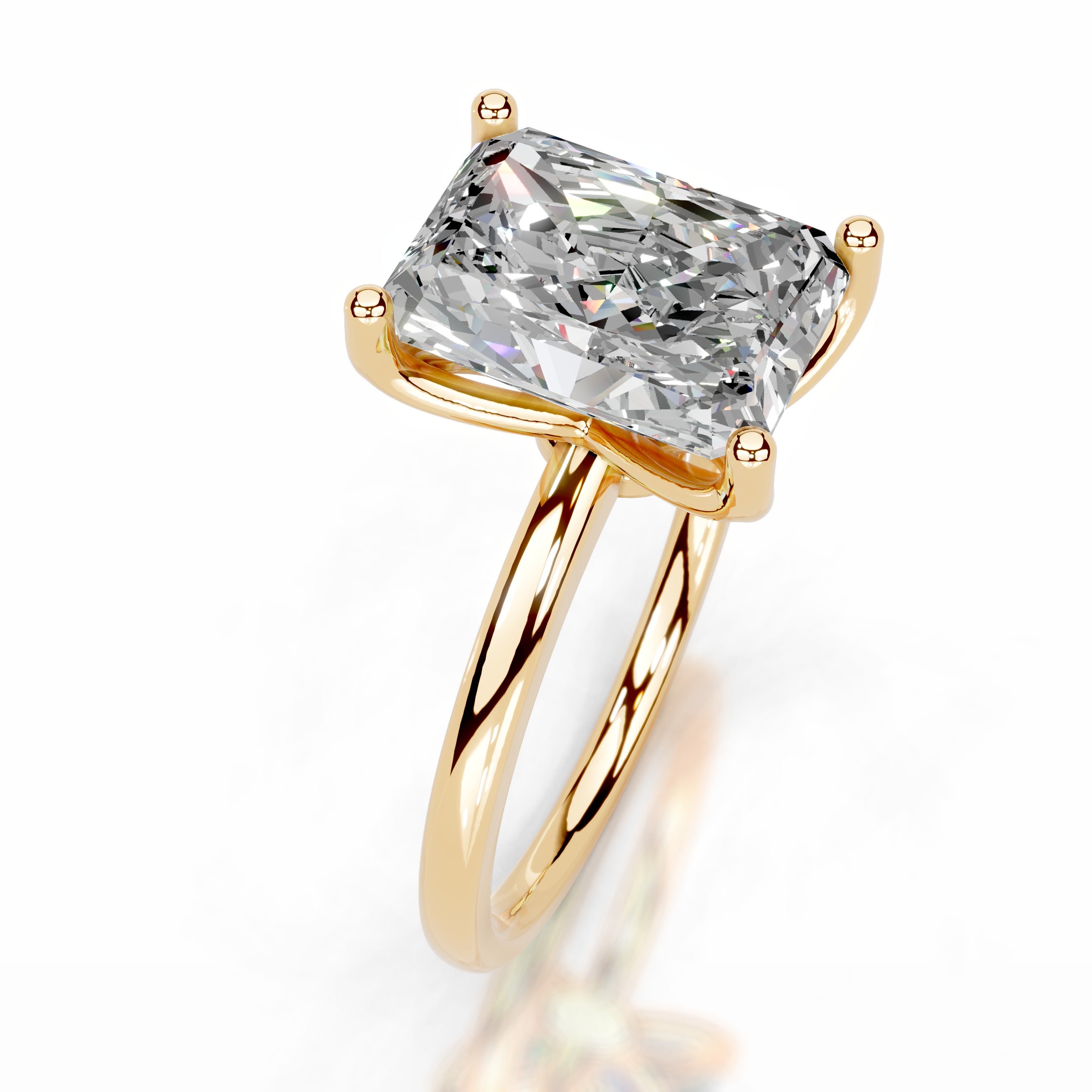 Phoenix Moissanite Ring - 18K Yellow Gold、mySite、hinf8tx79
