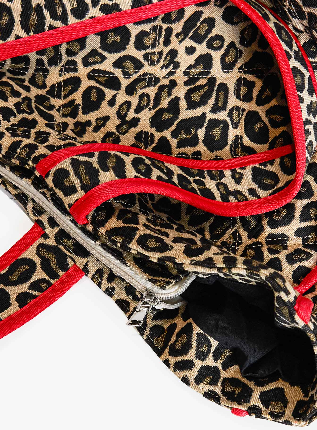 Jovie Tote Bag Leopard / Red、mySite、solidvoid