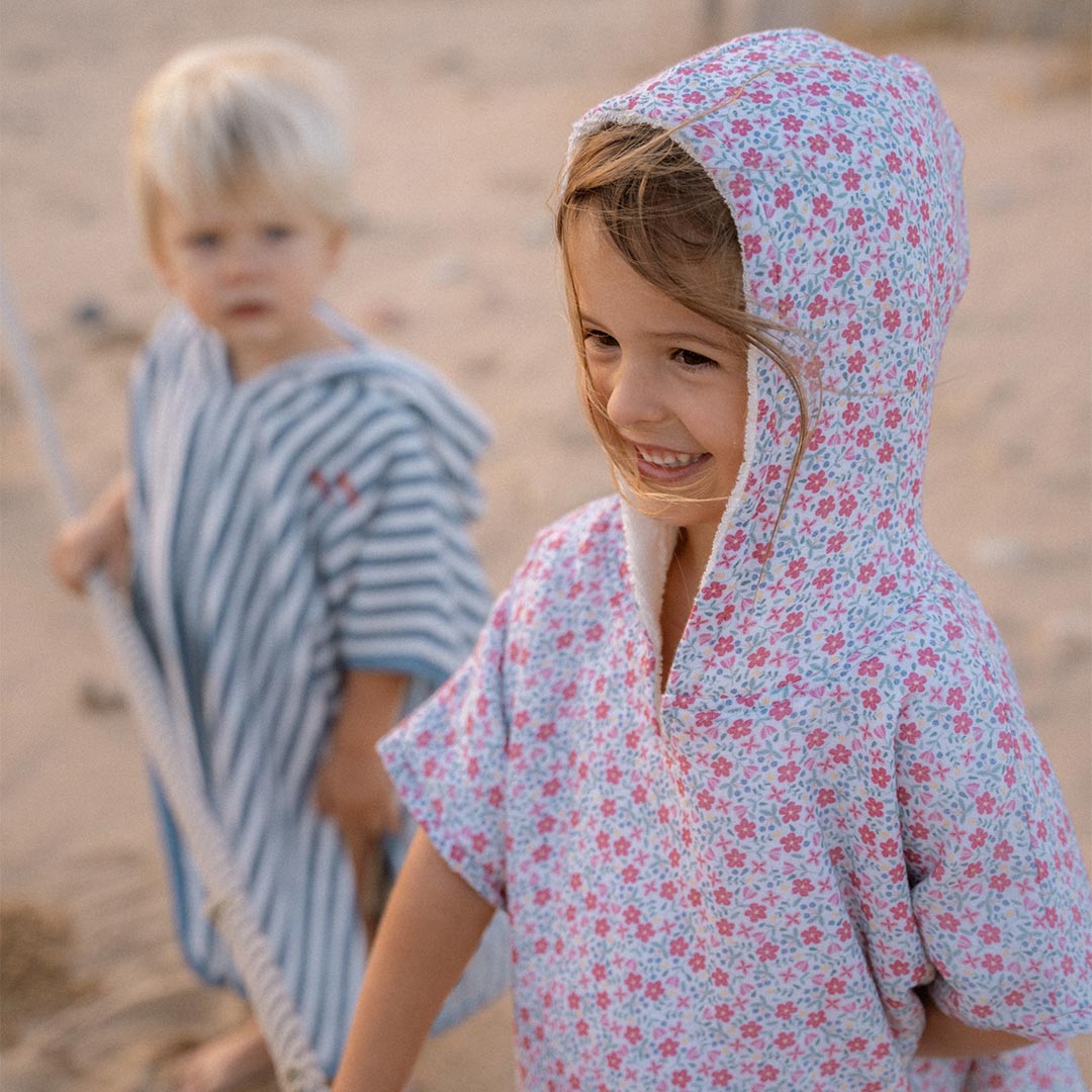  Little Dutch Beach Poncho - Sunny Flowers Multicolour、mySite、merchandisen