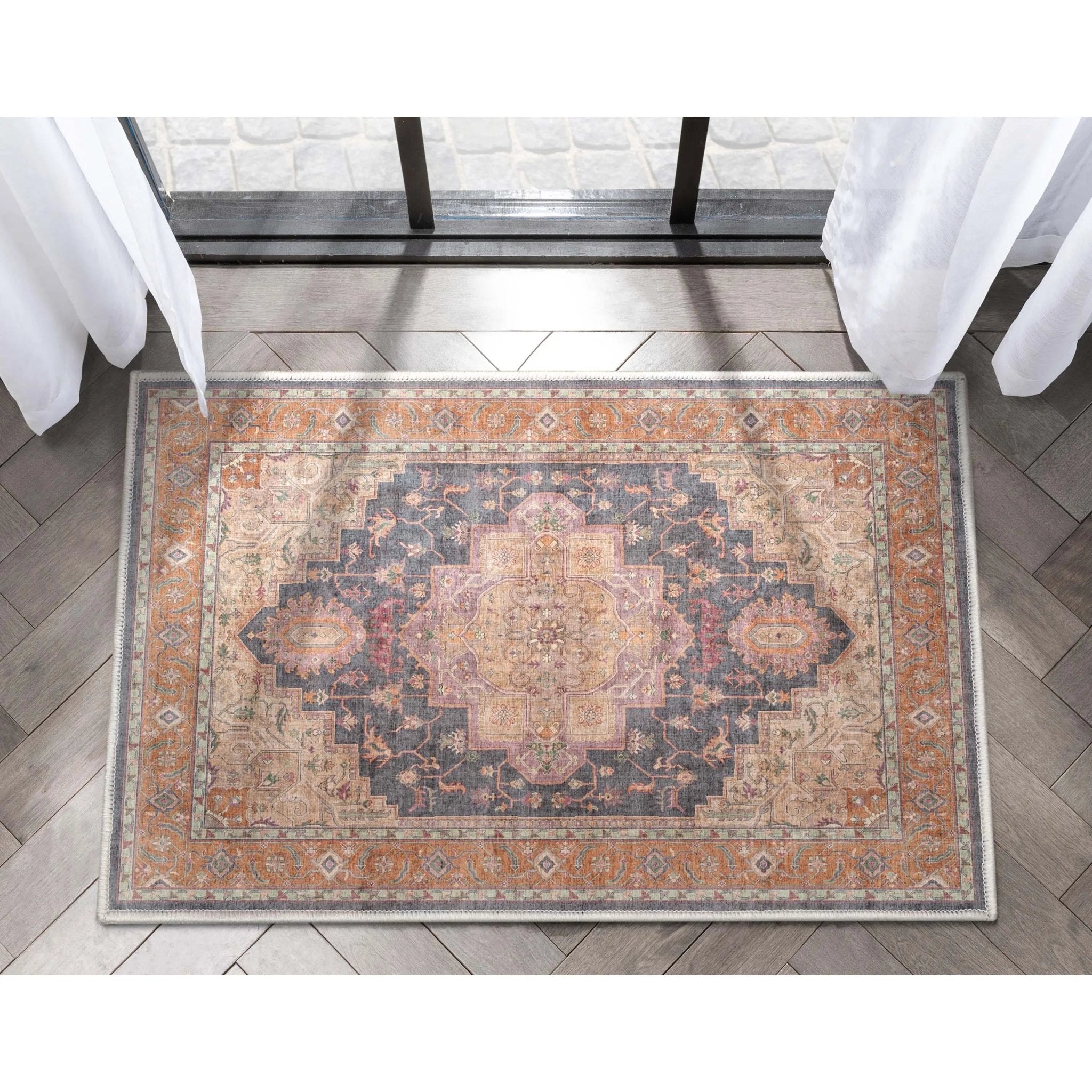 Paris Vintage Oriental Persian Flat-Weave Rug、mySite、gigharbornorthrealestate