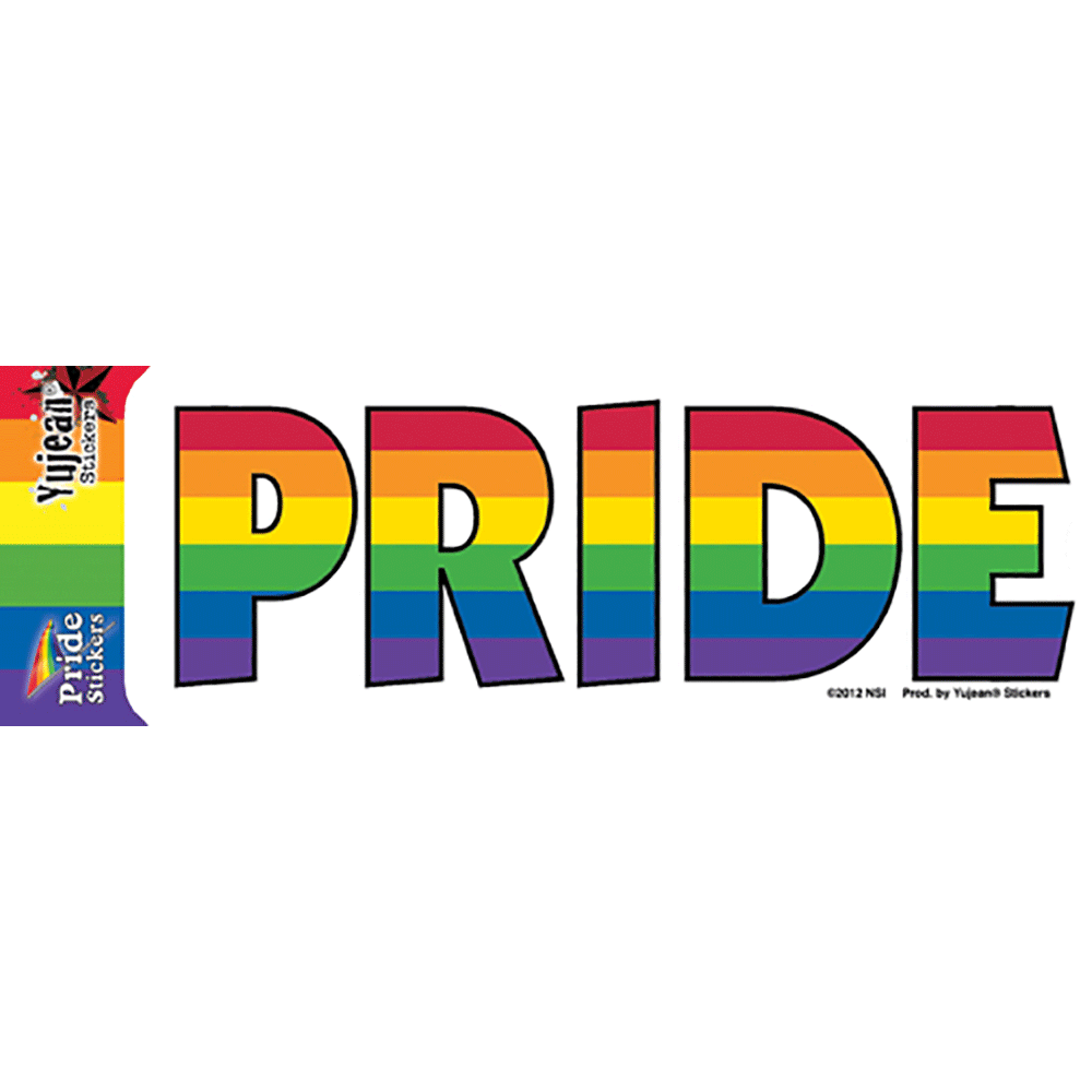 Rainbow Pride Word Vinyl Sticker Decal、mySite、ghnorth
