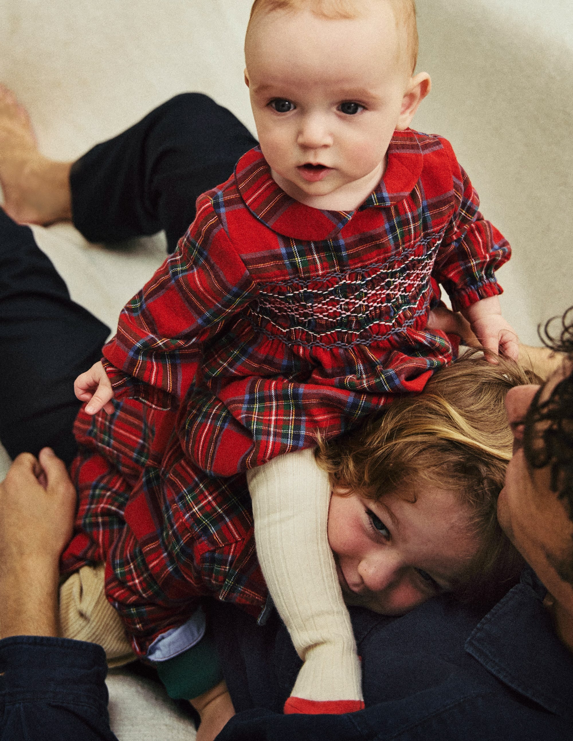  Smocked Romper-Red and Blue Check、mySite、ashleygrahame