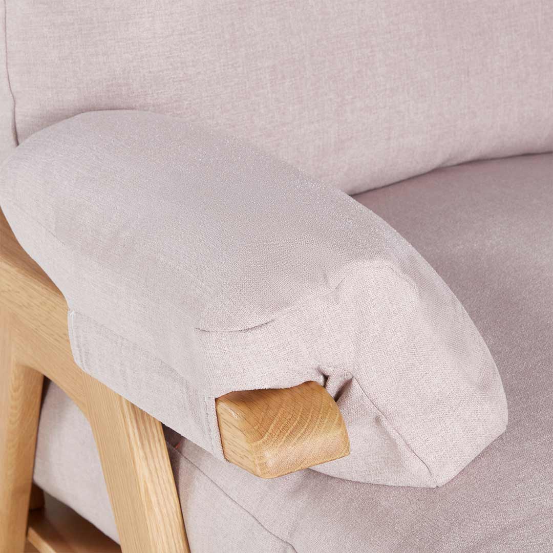  Gaia Hera Rocking Chair - Natural Oak + Blush、mySite、merchandisen