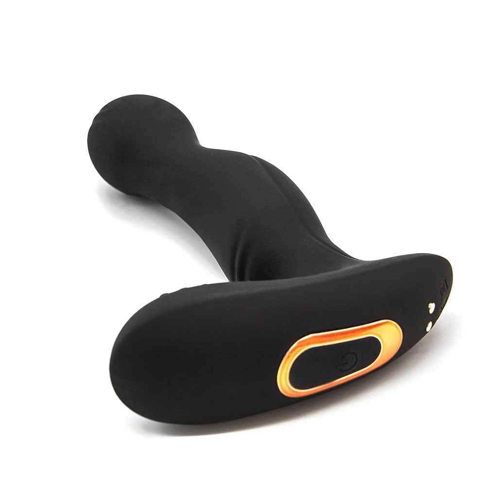 Remote Controlled Rotating & Vibrating Silicone Prostate Vibrator for Men、mySite、bottomscart