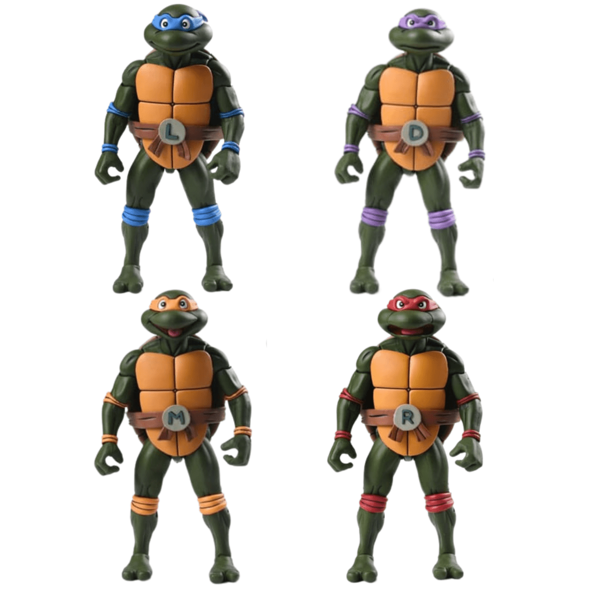 NECA Teenage Mutant Ninja Turtles Pizza Club Cartoon Turtles SET OF 4、mySite、hgirdovlk