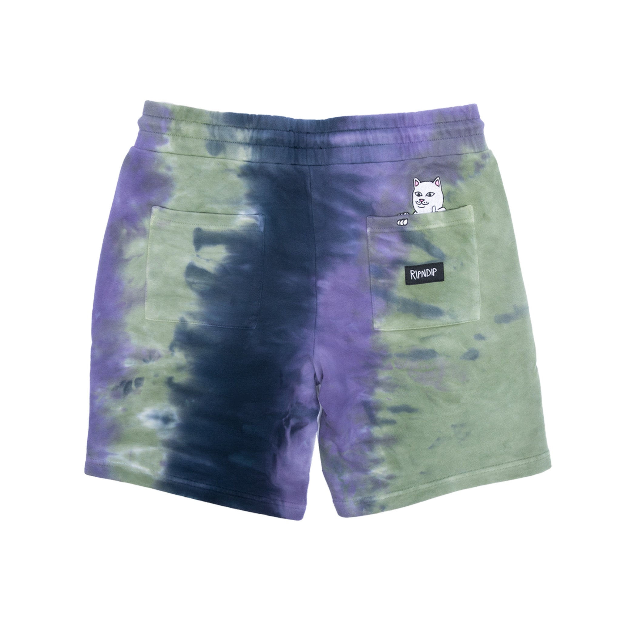  Ripndip Rubber Logo Sweatshorts (Sage/Slate Tie Dye)、mySite、merchandisen