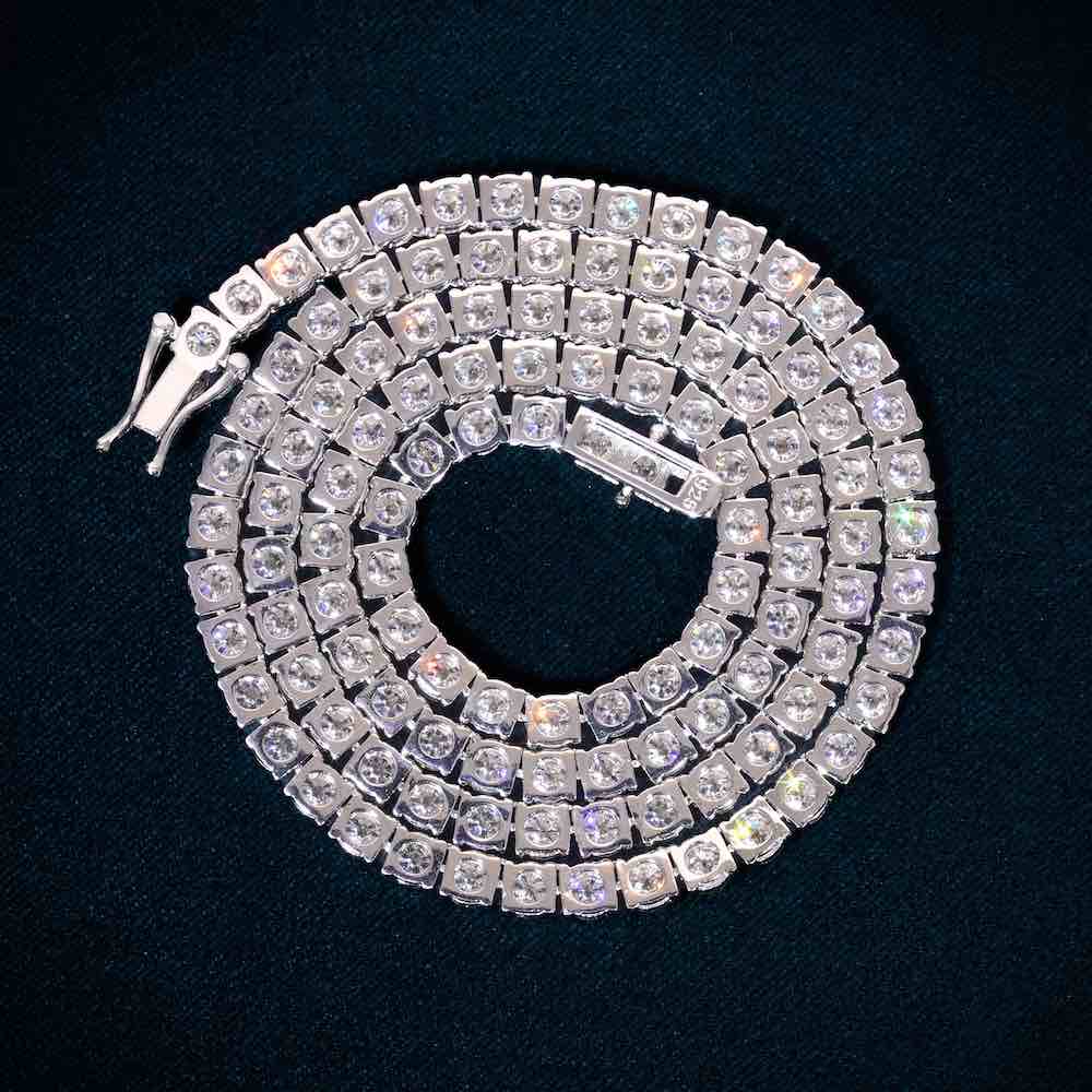 4MM Moissanite Tennis Chain 14K Gold、mySite、hinf8tx79