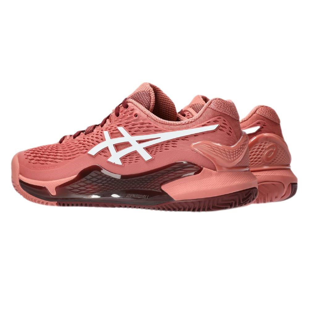 Asics Gel Resolution 9 Women's Tennis Shoe (Light Garnet/White)