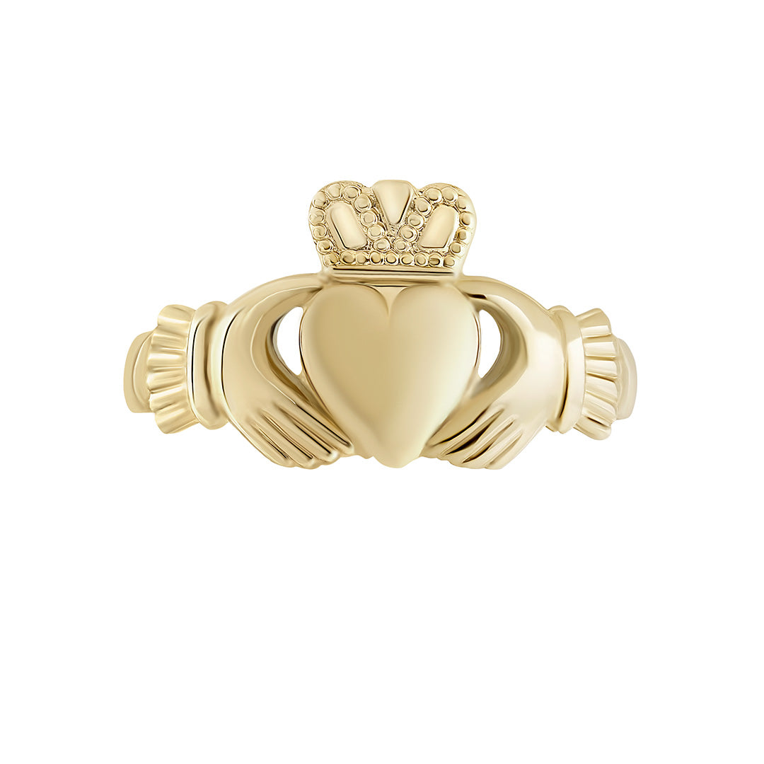  Light Weight Gold Claddagh Ring