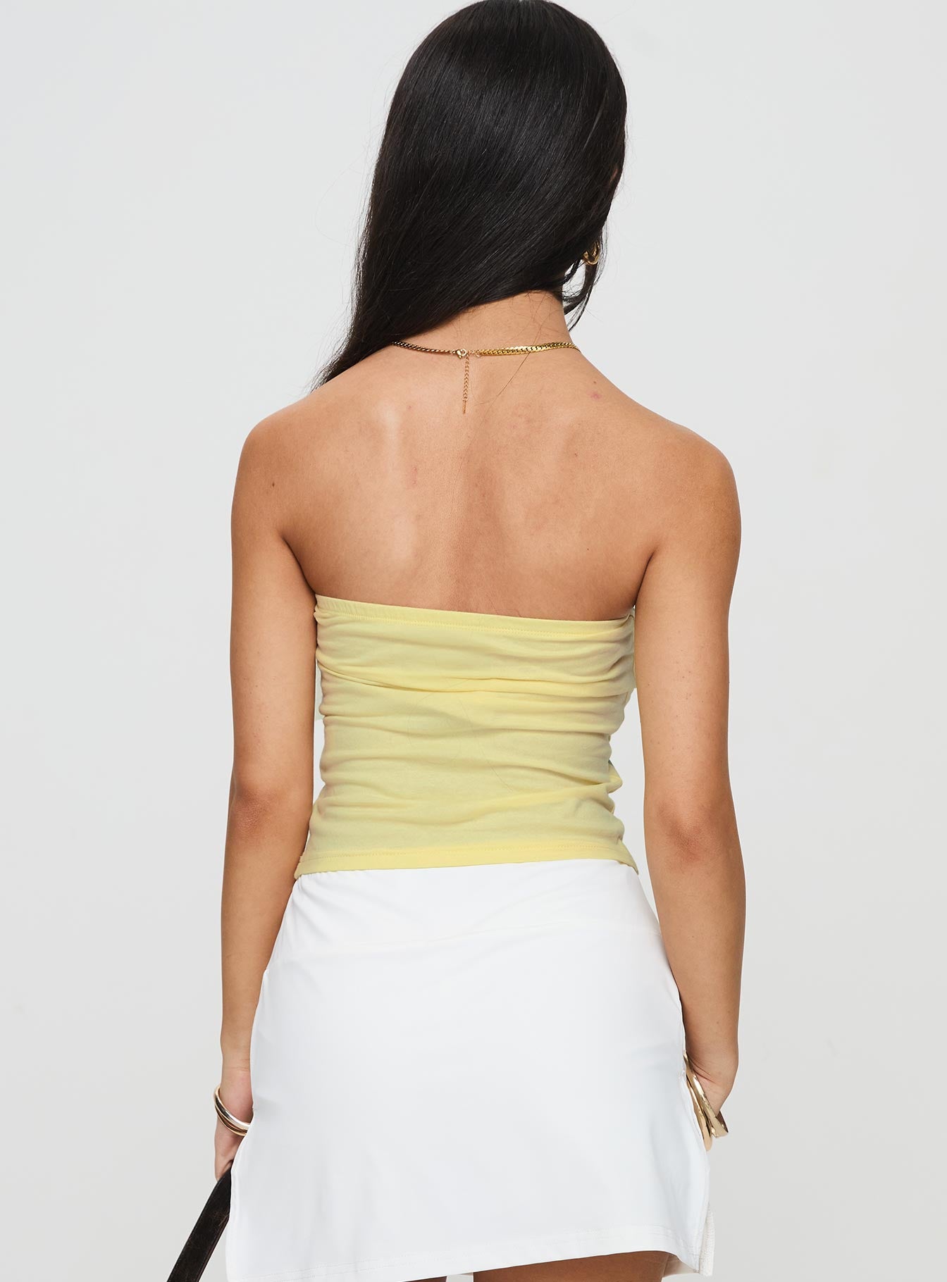 Fiji Strapless Top Yellow、mySite、solidvoid