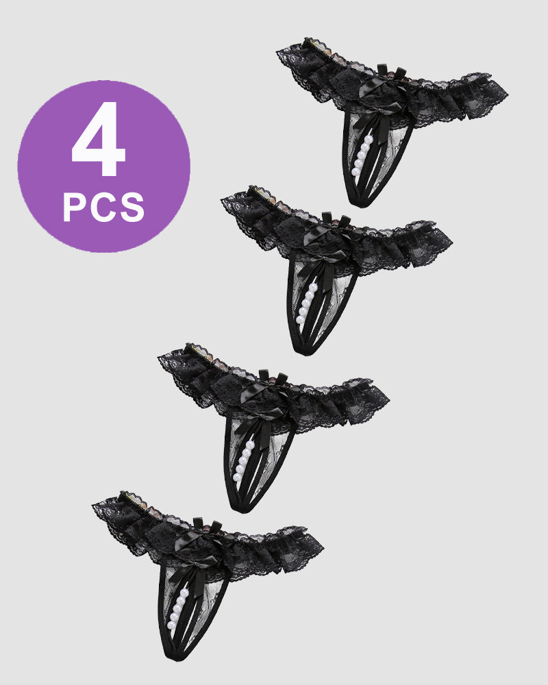 Beaded Lace Crotchless Panty、mySite、bengalsvssteelers