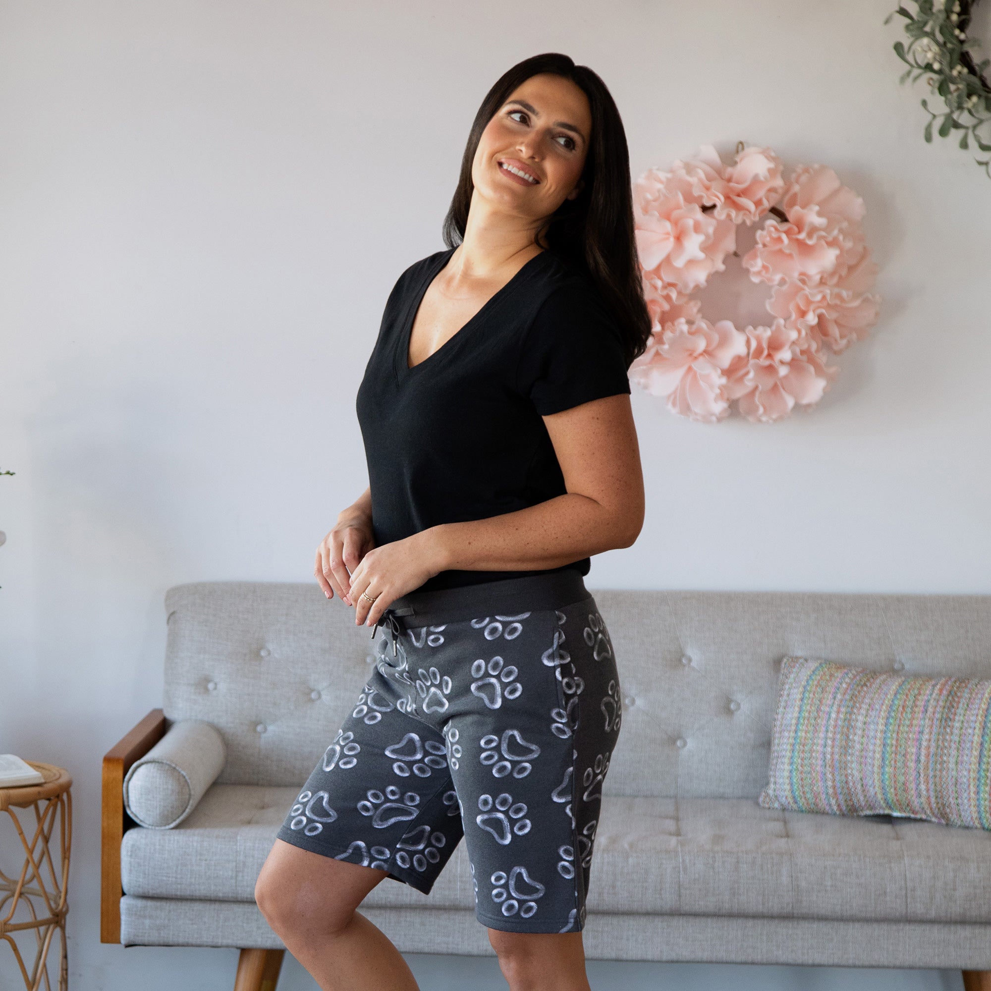 All Over Chalk Paw Board Shorts、mySite、camillekostekn