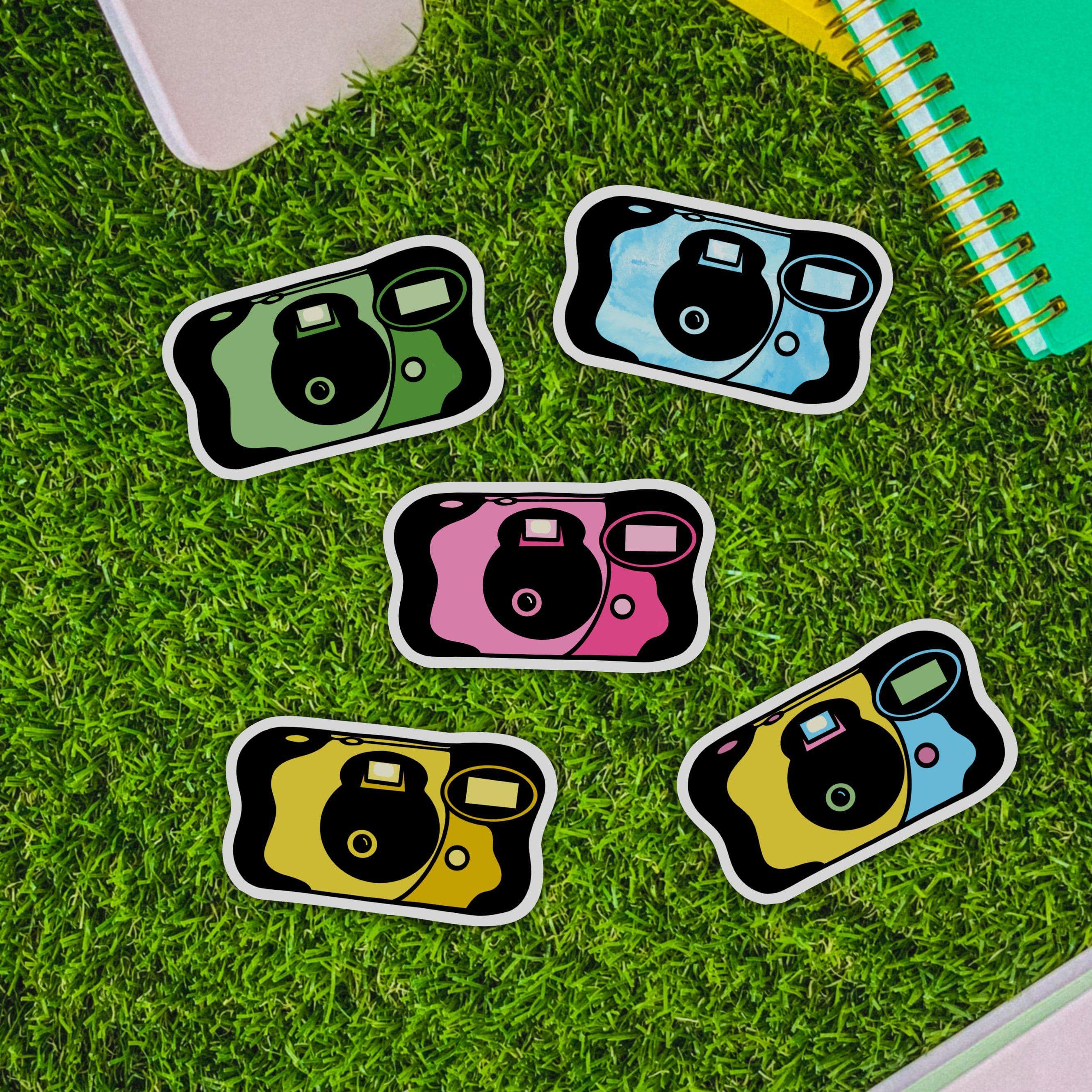  Disposable Camera Aesthetic Sticker 5 Pack、mySite、elrpsem3k