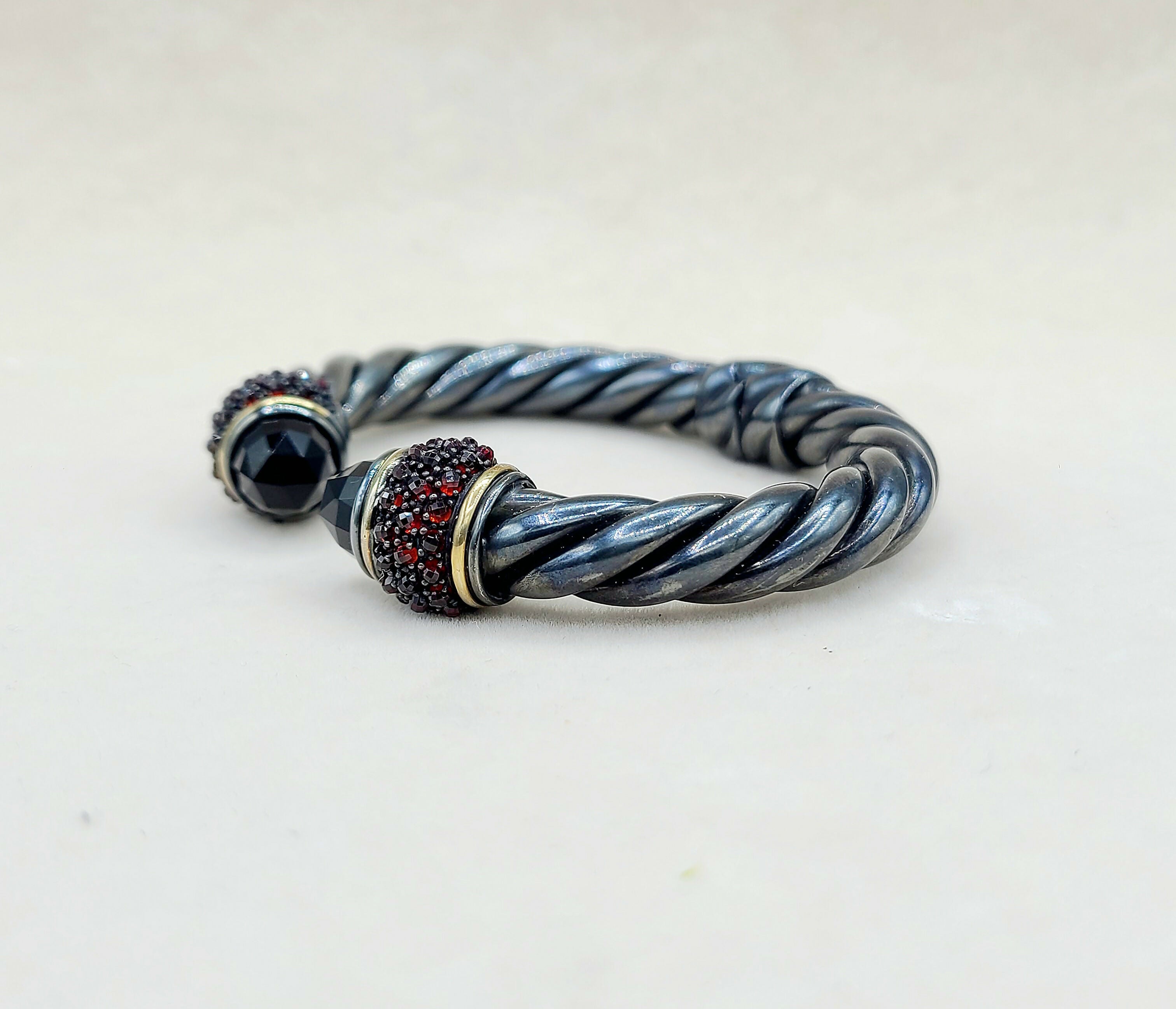 David Yurman Osetra Berries Bracelet Black Onyx & Garnet、mySite、hinf8tx79