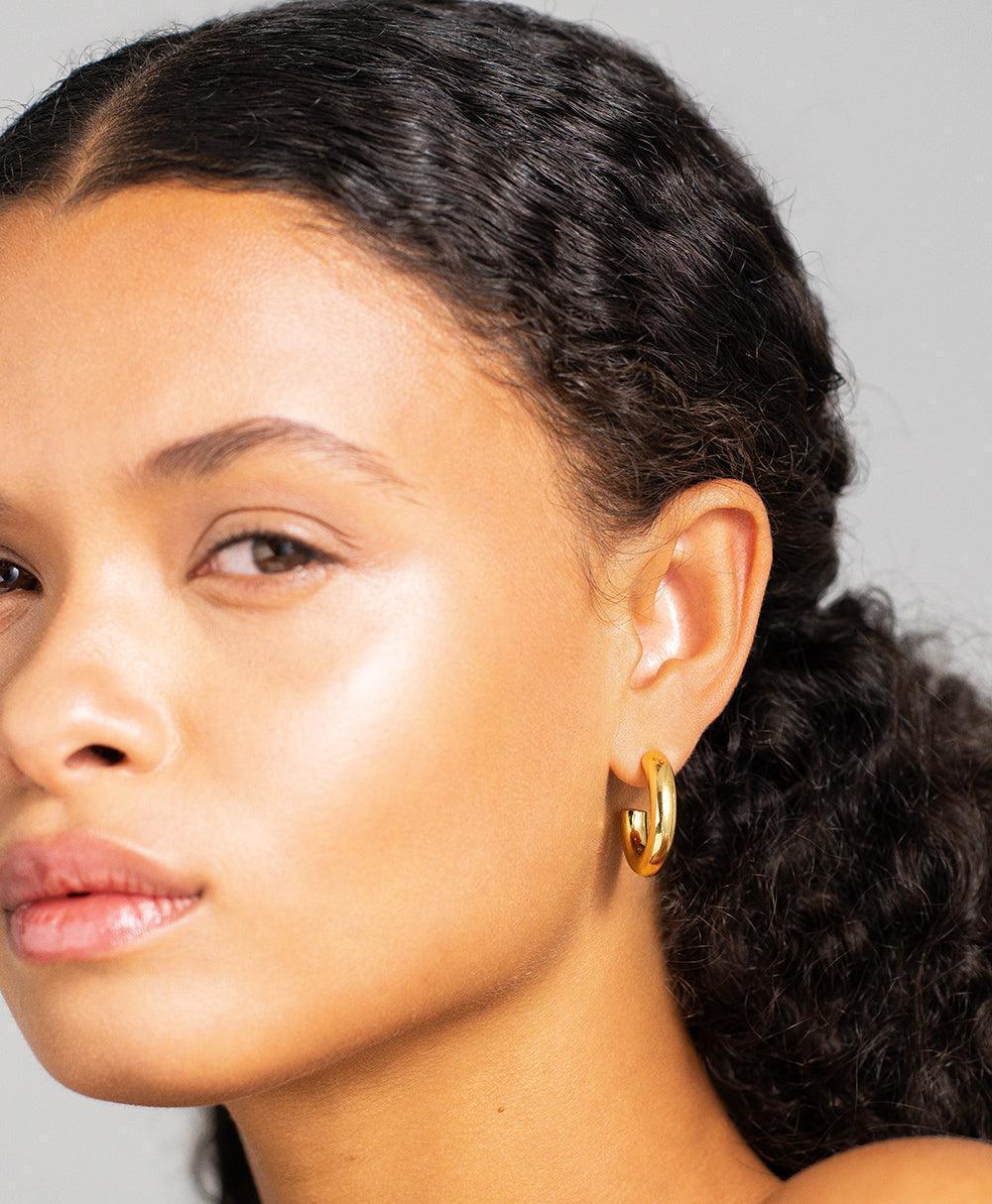  Viveca Bold Creole 18ct Gold Plated