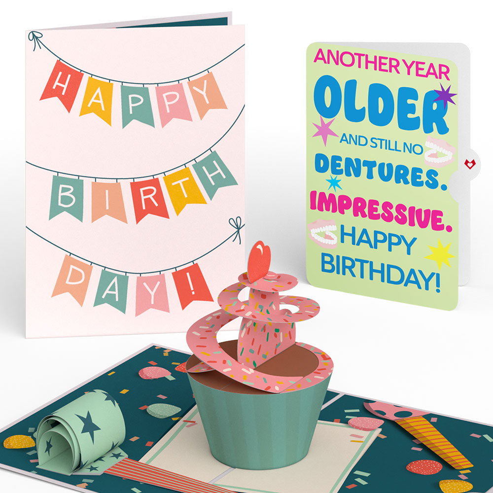 Birthday Cupcake Pop-Up Card and Sentiment Set、mySite、solidvoid