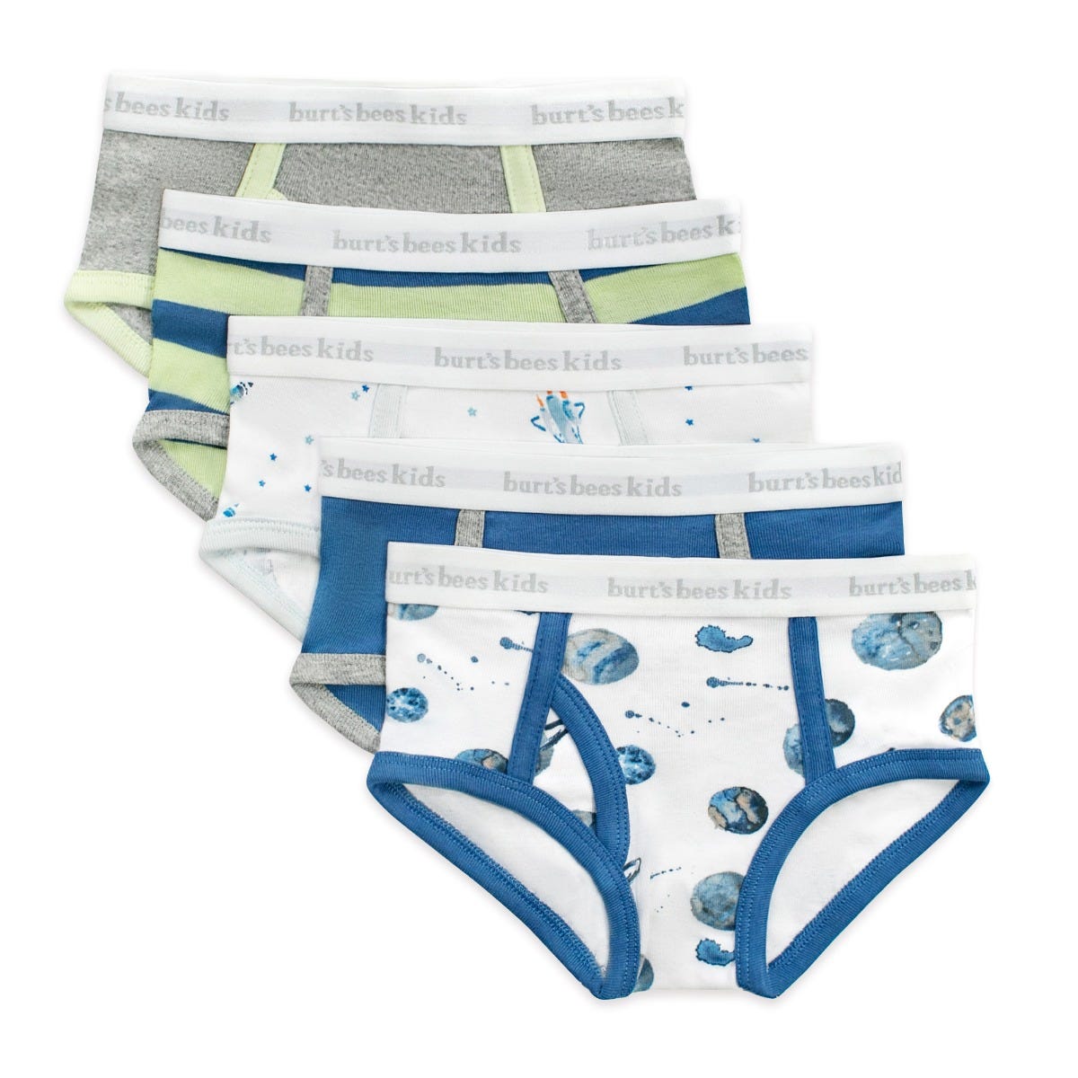  Little Planets & Space Shuttles Organic Cotton Toddler Boy Underwear 5 Pack、mySite、layawaytickets