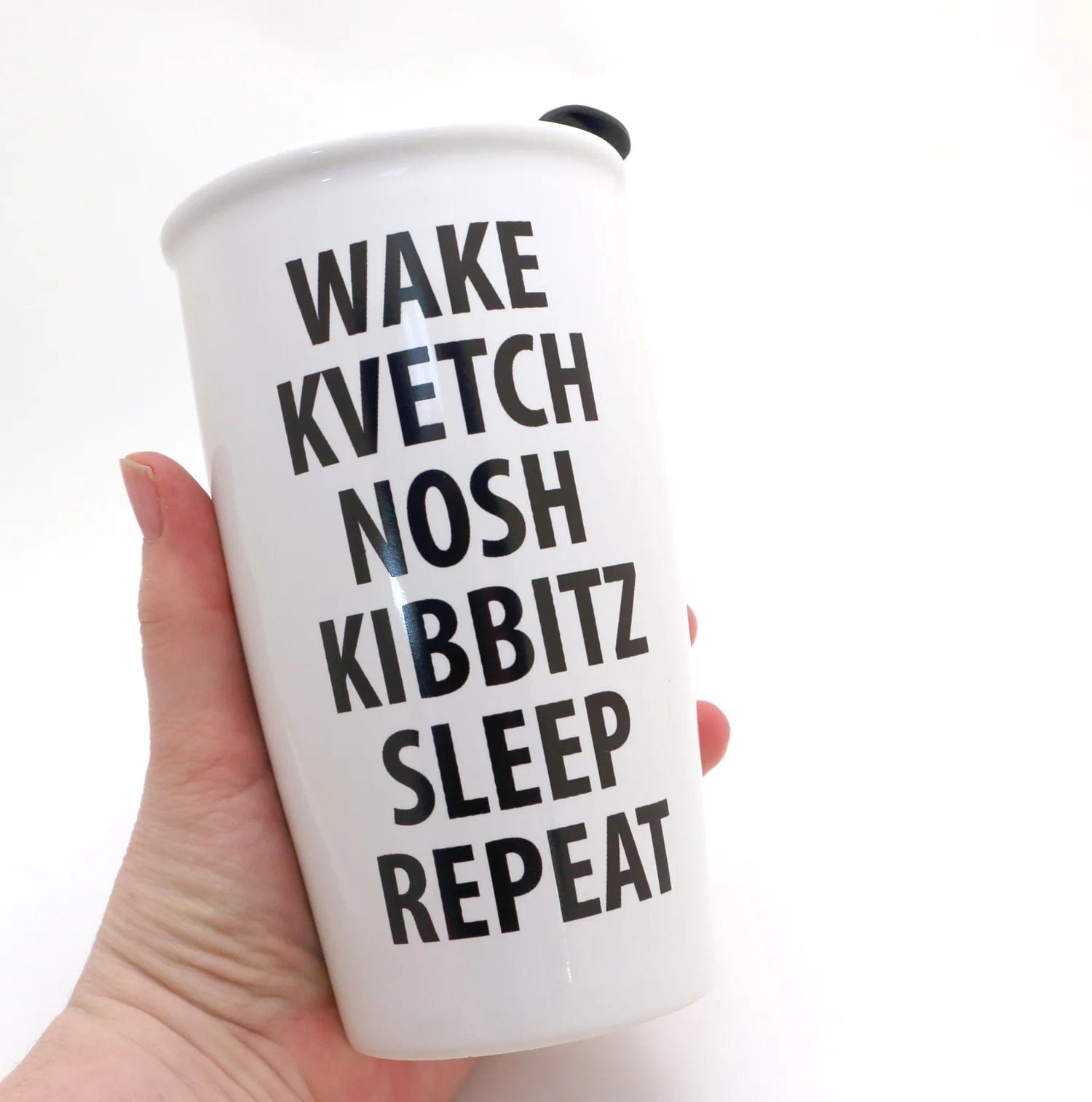 Wake Kvetch Nosh Travel Mug、mySite、topwebapps