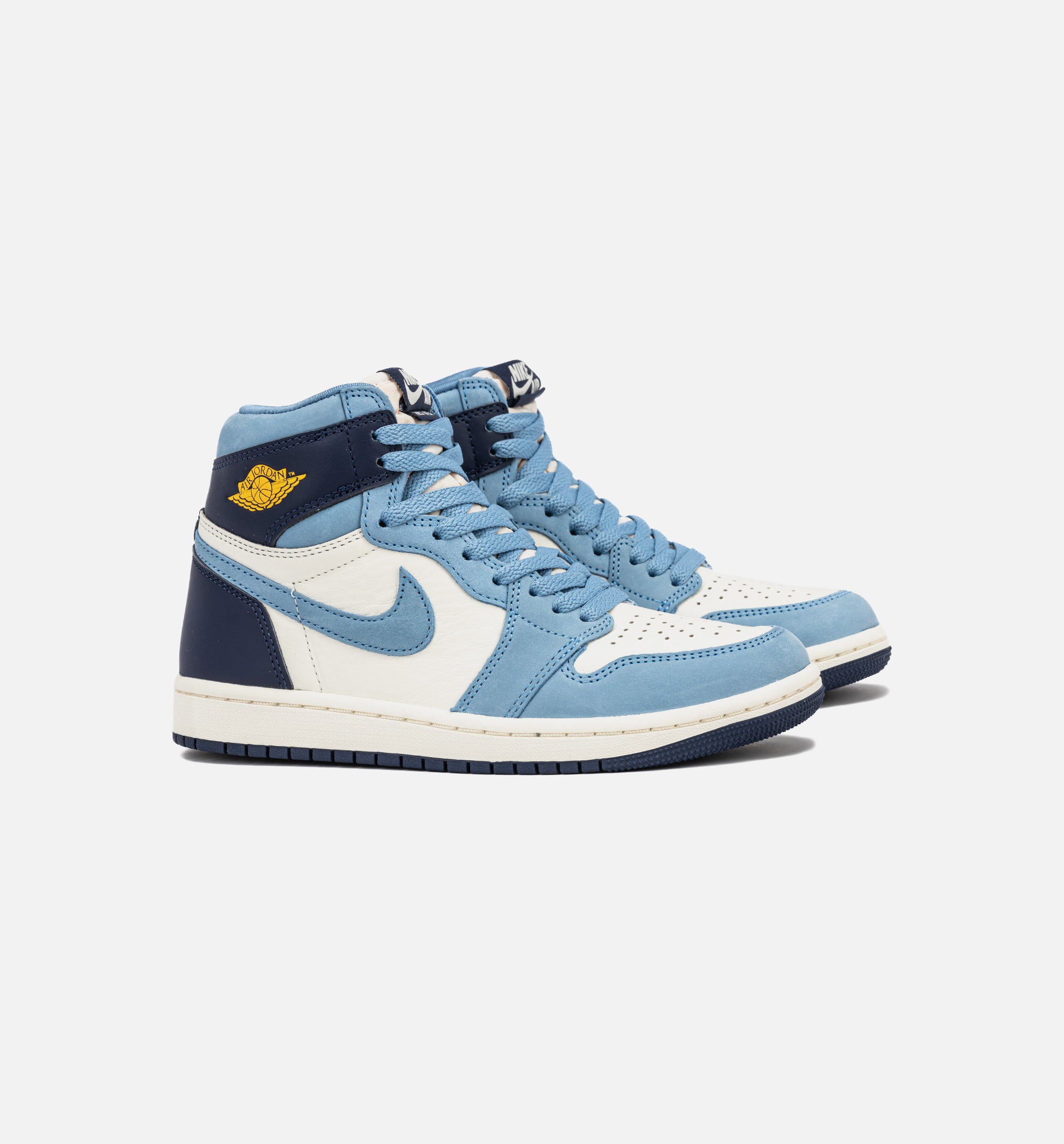 Air Jordan 1 Retro High OG White and Gold Womens Lifestyle Shoe - Blue/Gold、mySite、dreamappss
