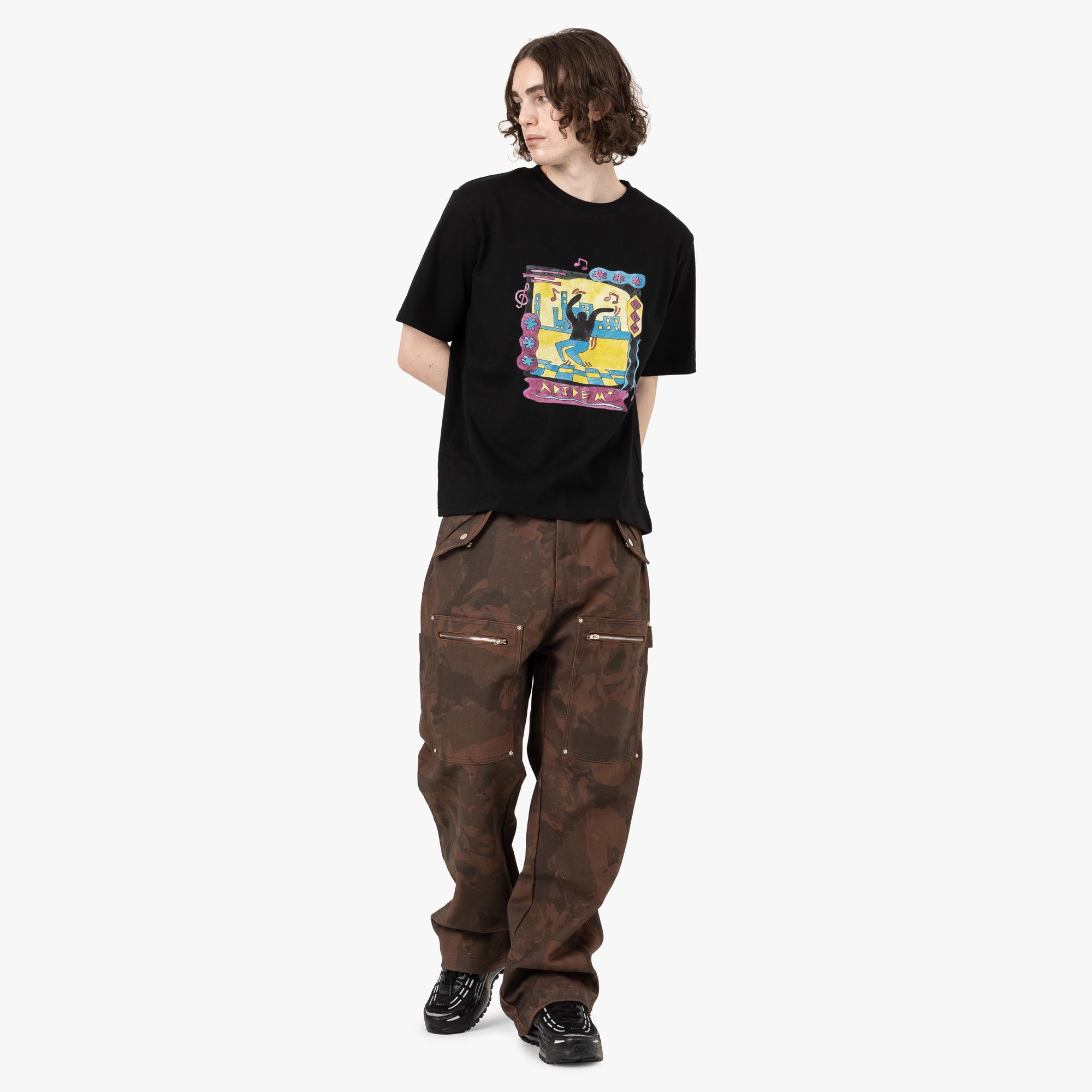  Adidem Asterisks Dancing T-shirt / Black、mySite、merchandisen