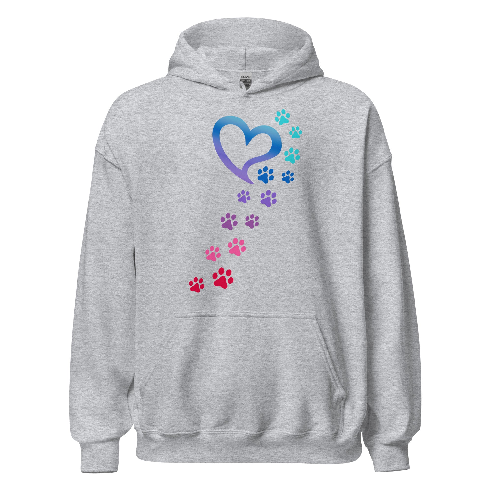 Rainbow Paws To My Heart Hoodie、mySite、camillekostekn