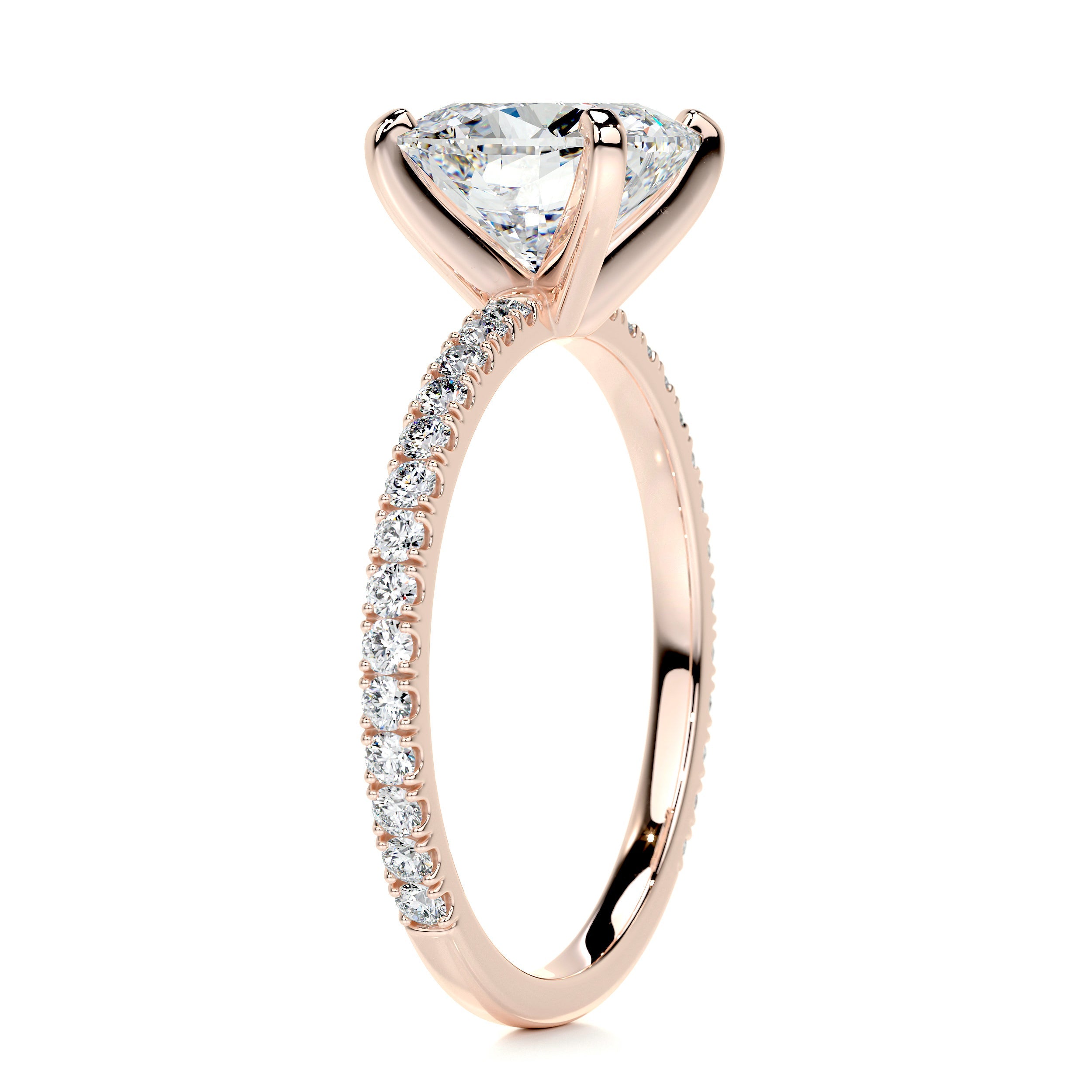 Stephanie Moissanite & Diamond Ring -14K Rose Gold (RTS)、mySite、hinf8tx79