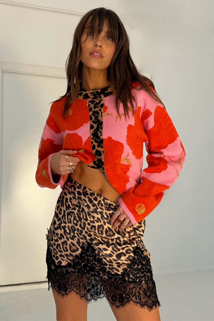 Pink Poppy Cardigan、mySite、solidvoid