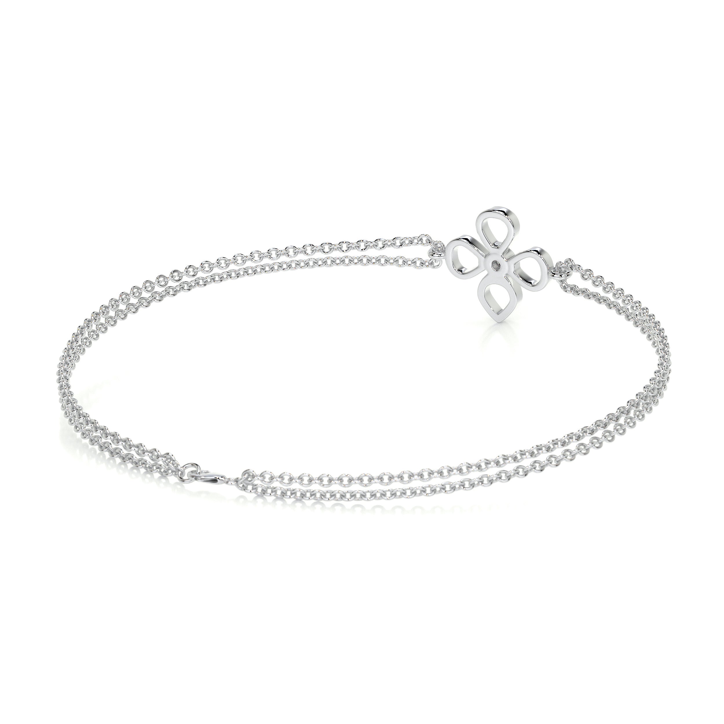 Dolores Lab Grown Diamonds Bracelet (0.02 Carat) -14K White Gold、mySite、hinf8tx79