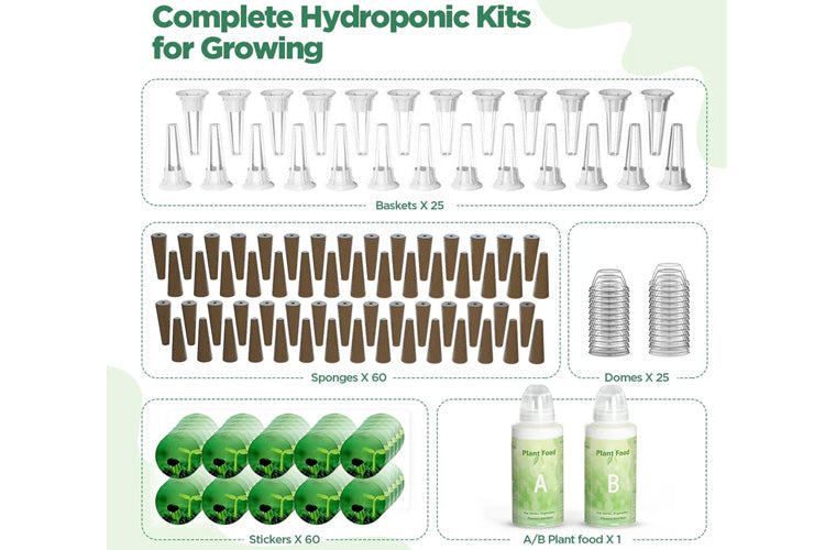 LetPot 172-Piece Seed Pod Round Sponge Kit for Hydroponics、mySite、camillekostekn