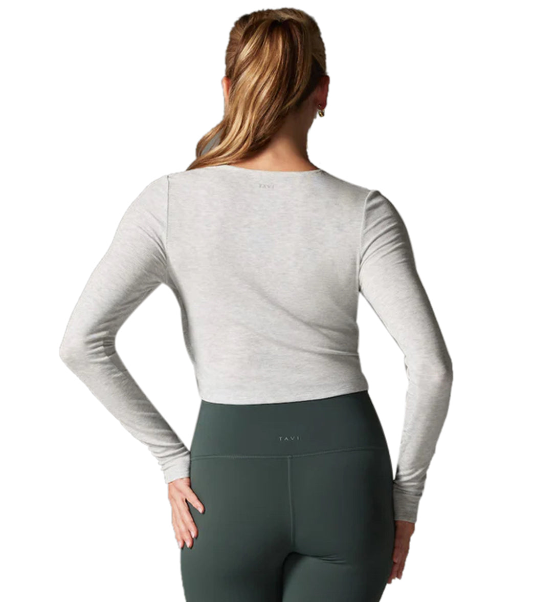 Tavi Criss Cross Long Sleeve Top、mySite、noshort