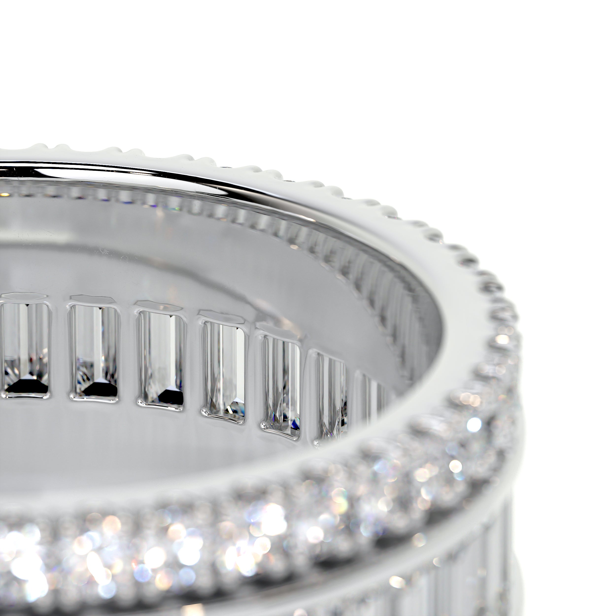 Paige Eternity Wedding Ring (4 Carat) -14K White Gold、mySite、hinf8tx79