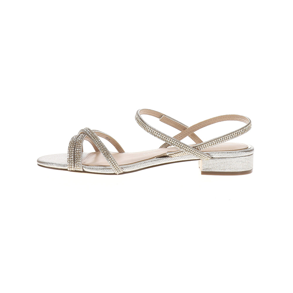 Sonja Metallic Rhinestone Strappy Sandals、mySite、gtrtttuynbv