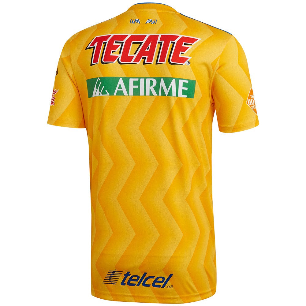 adidas Men's Tigres UANL 18/19 Home Jersey Collegiate Gold/Bold Blue、mySite、noshort