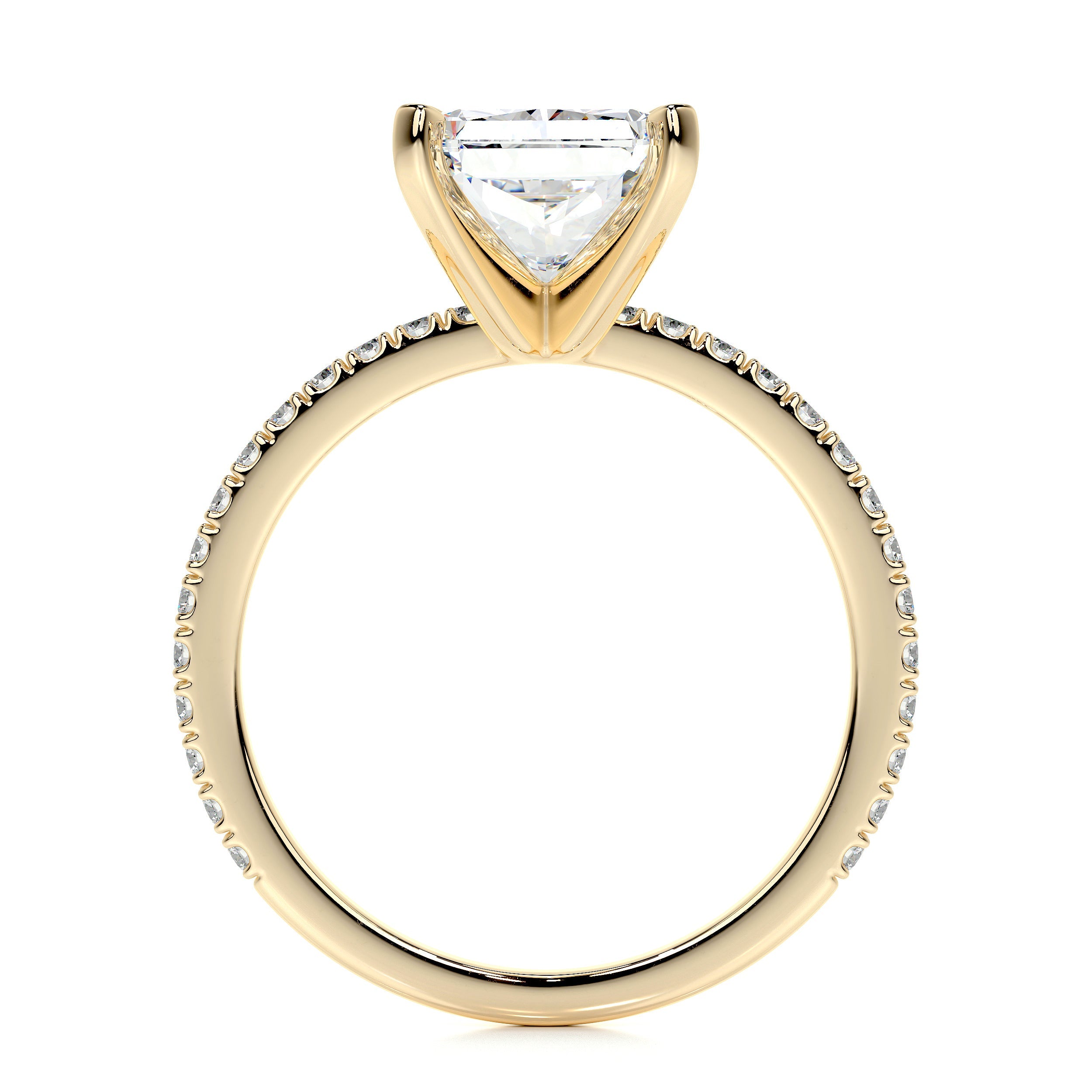 Audrey Lab Grown Diamond Ring -18K Yellow Gold、mySite、hinf8tx79