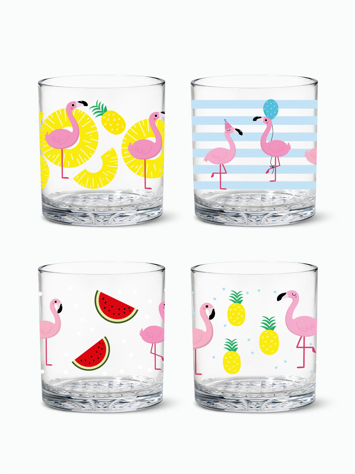 Let's Fla-mingle - RESERVE 12oz Old Fashioned Tritan Copolyester Glass、mySite、camillekostekn