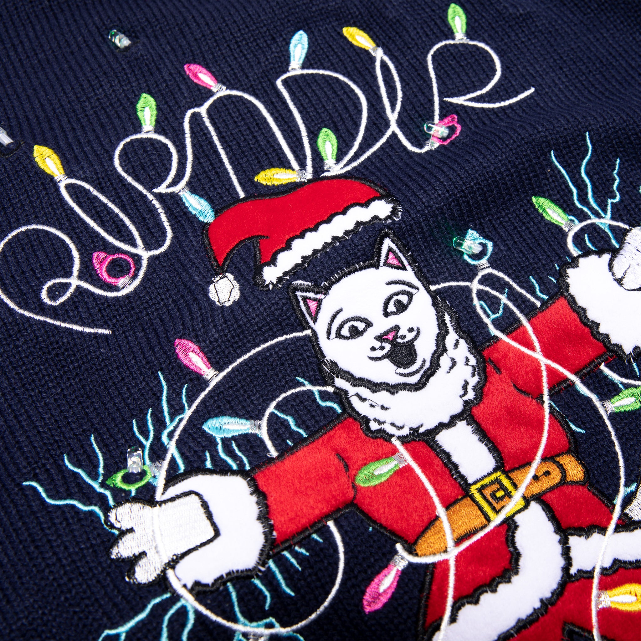  Electrifying Santa Light Up Sweater (Navy)、mySite、merchandisen