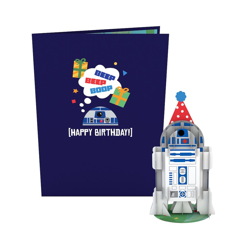 Star Wars™ R2-D2™ Birthday Card with Pop-Up Gift、mySite、solidvoid