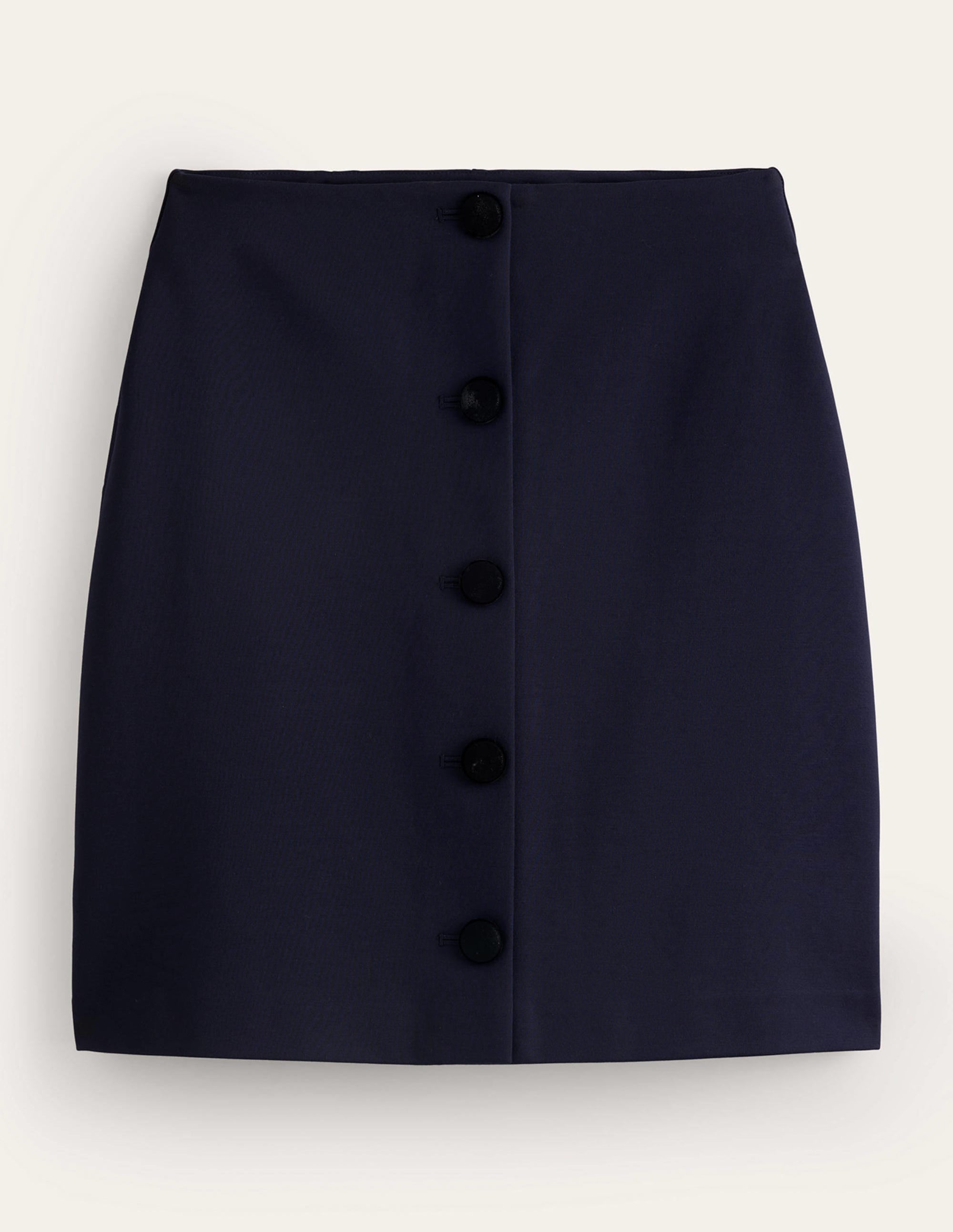  Buttoned Ponte Mini Skirt-Navy、mySite、ashleygrahame